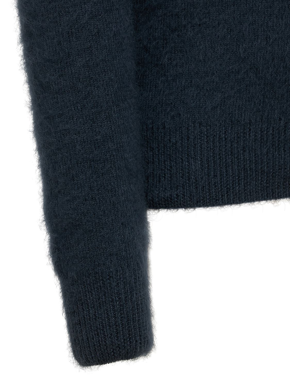 Dark blue V-neck sweater