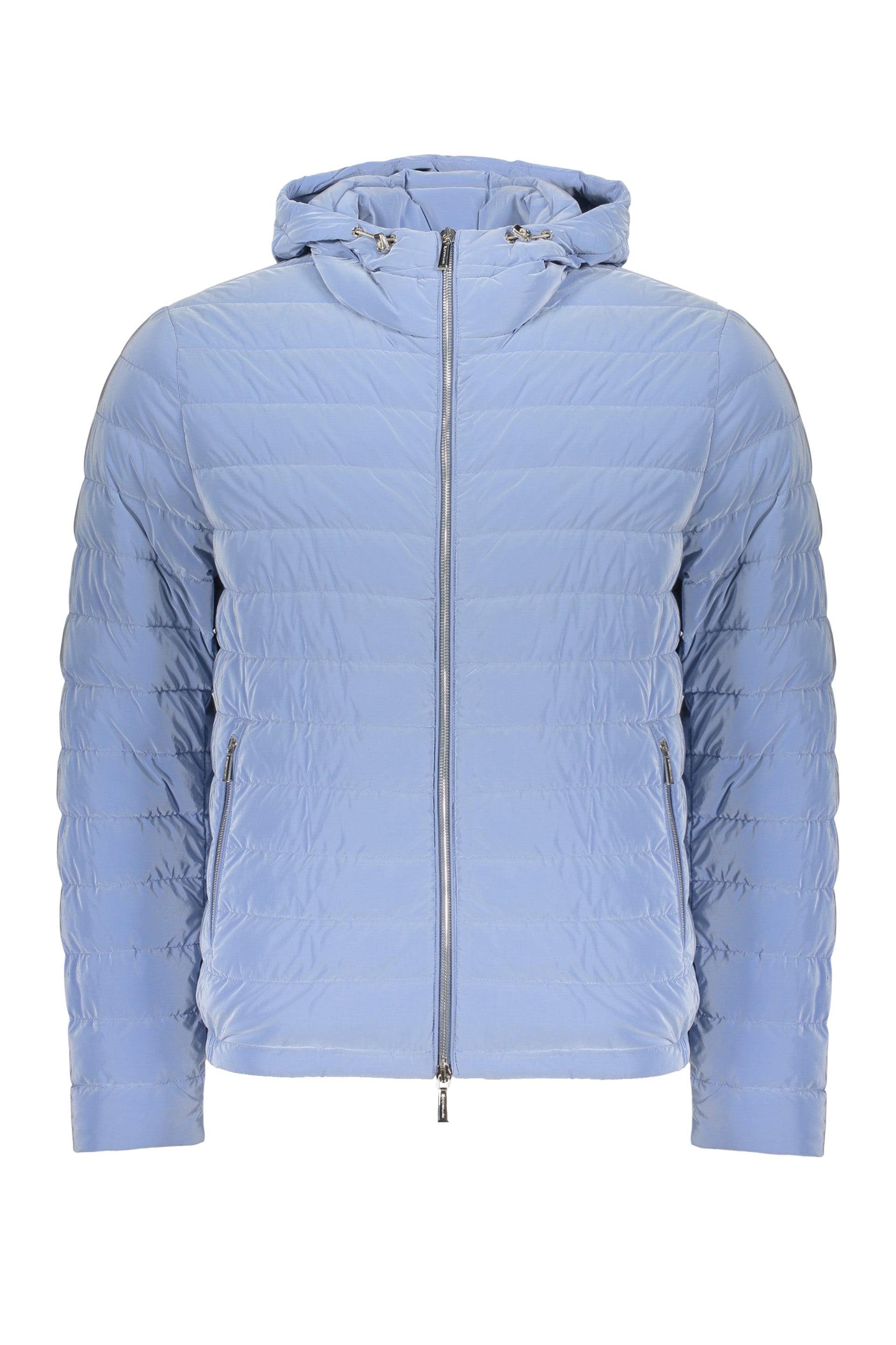 Lightweight down jacket with hood