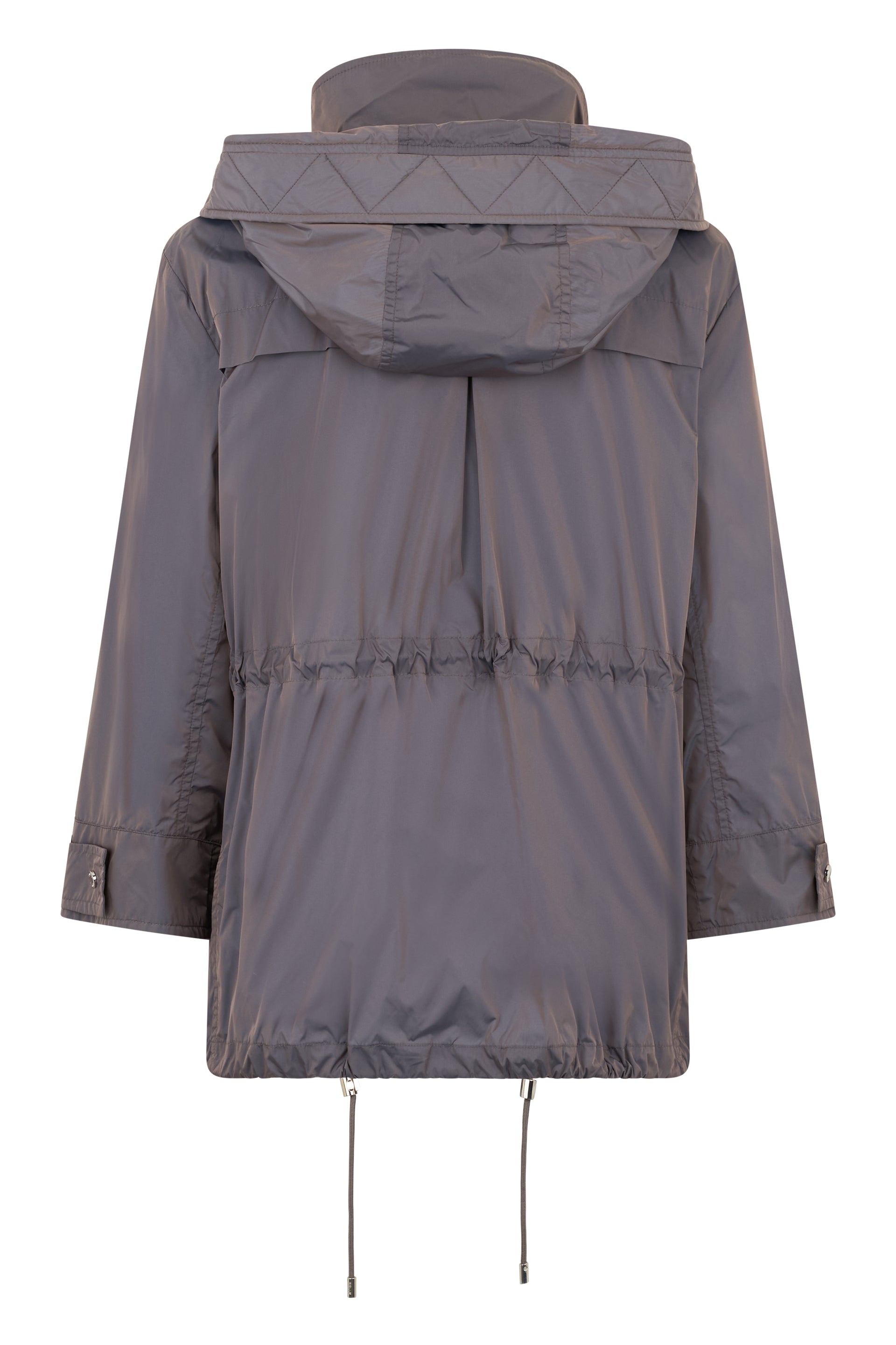Elegant dark blue jacket with long sleeves, minimal and versatile.
