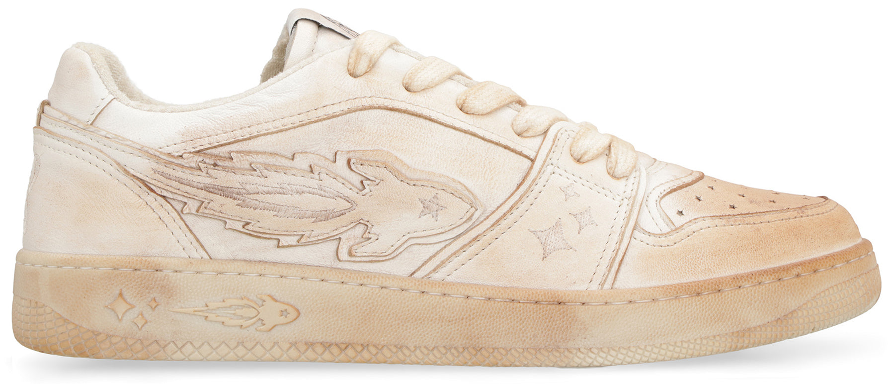 EJ Rocket leather low-top sneakers