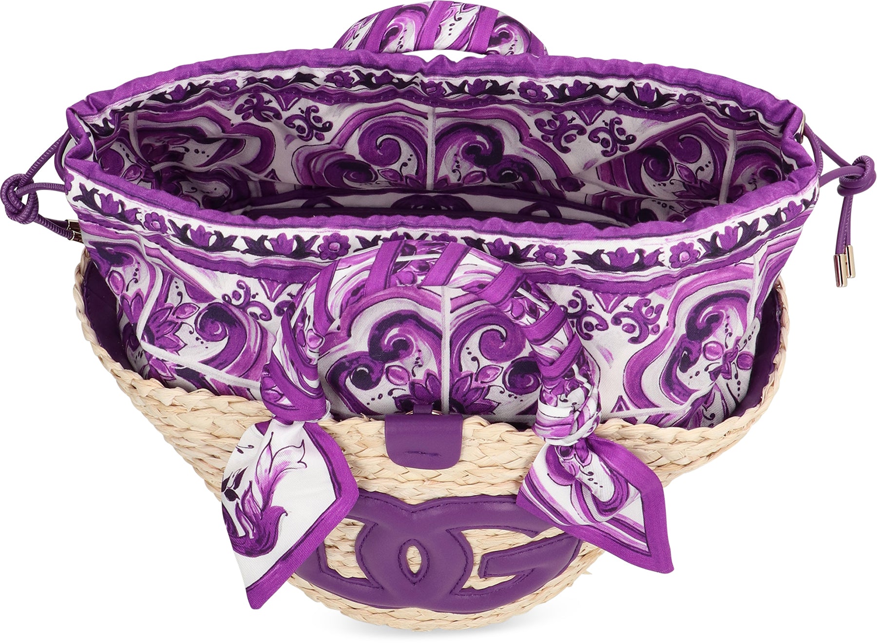 Kendra Coffa raffia tote bag