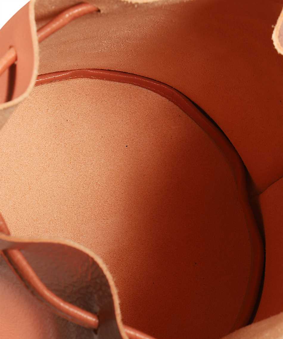 Leather bucket bag