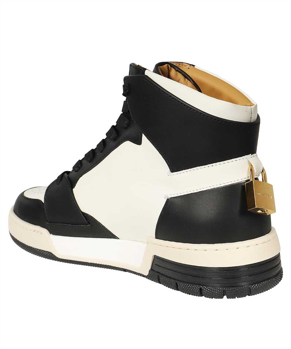 Leather high-top sneakers
