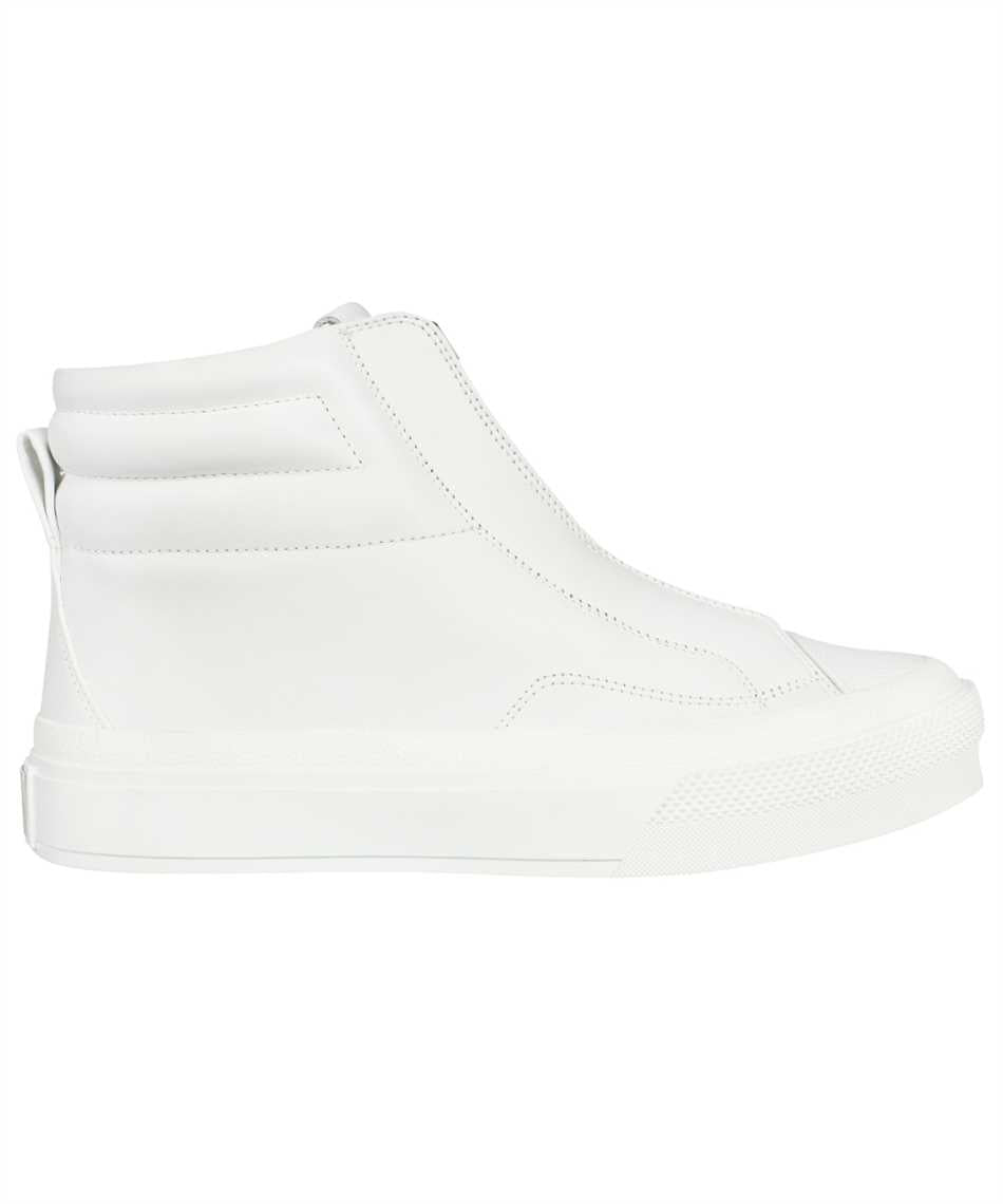 Leather high-top sneakers