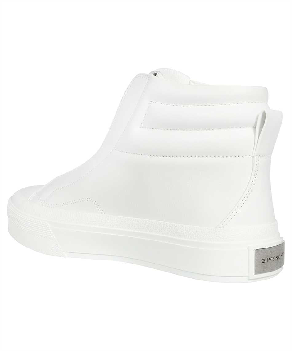 Leather high-top sneakers