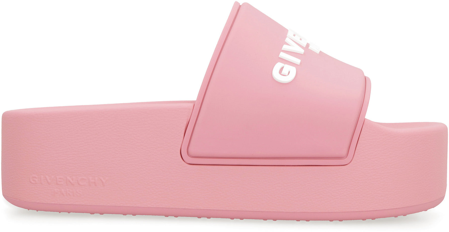 Logoed rubber platform slides
