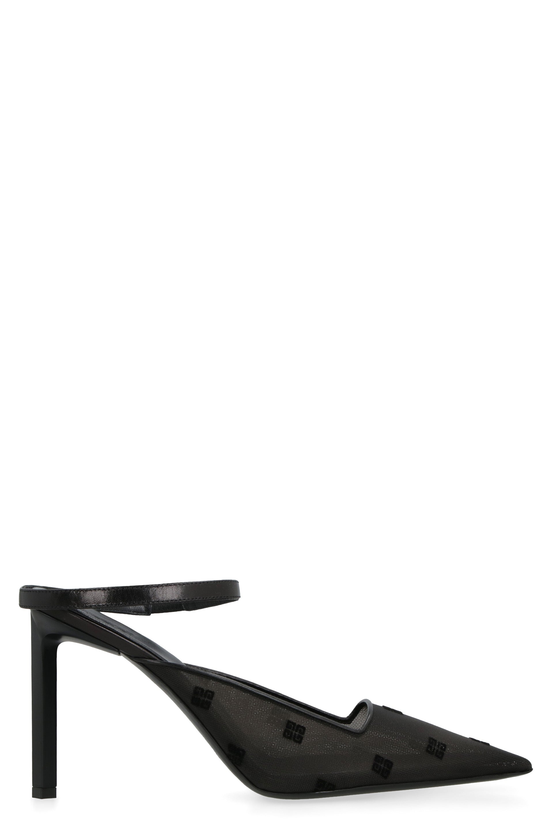 Show pointy-toe mules