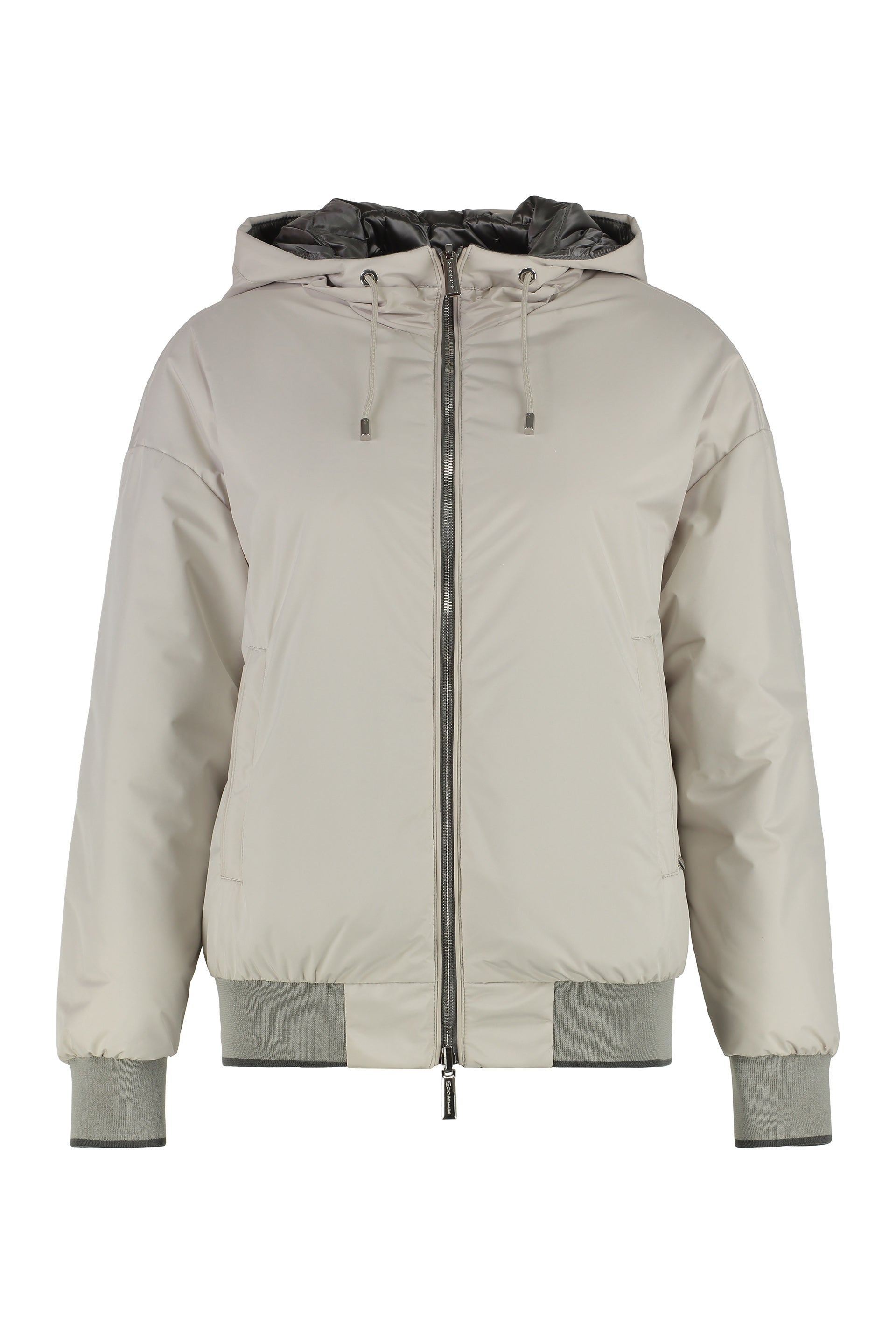 Becka Hooded bomber-style down jacket