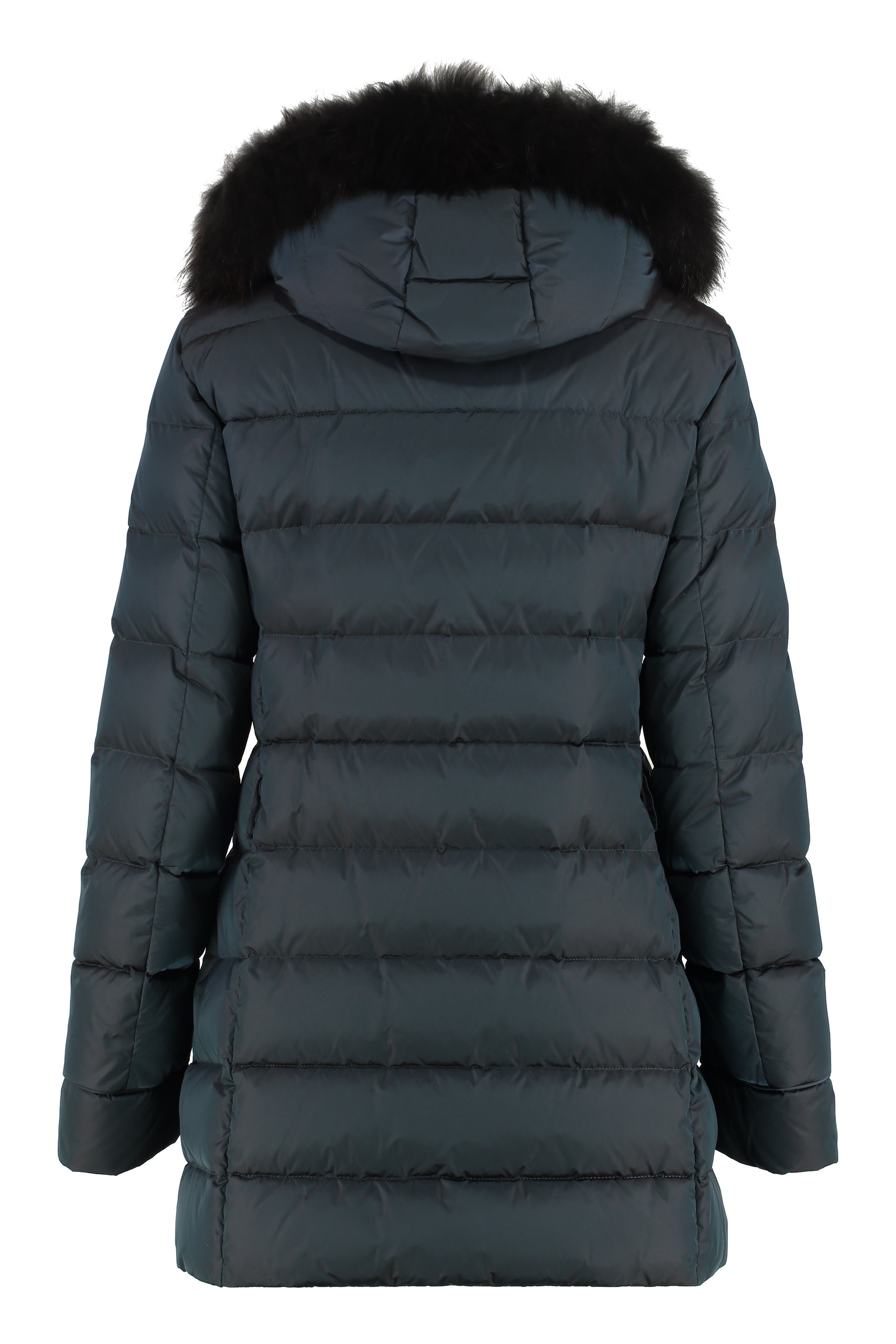 Belfort Hooded techno fabric down jacket