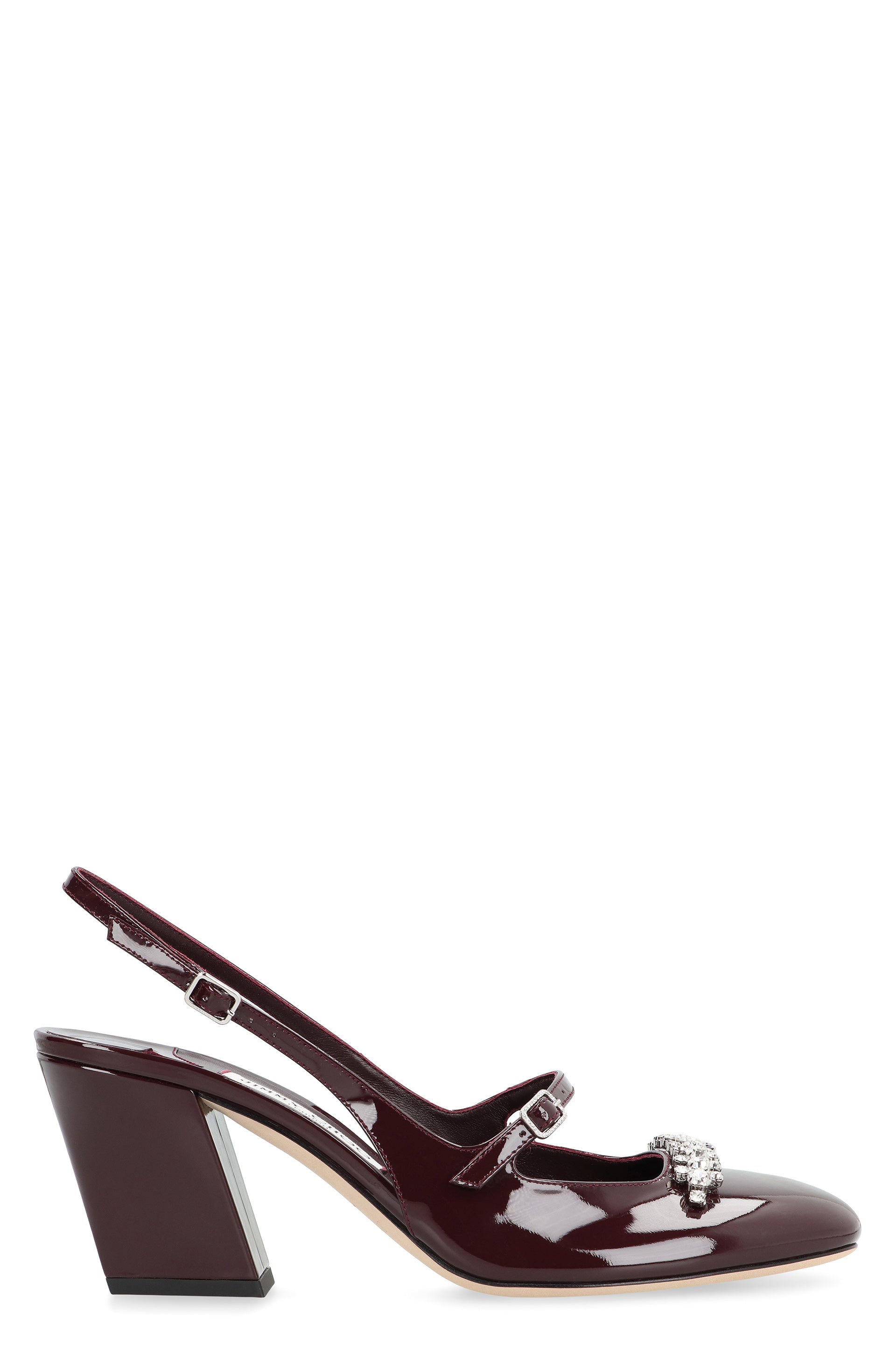 Belinda patent leather slingback pumps