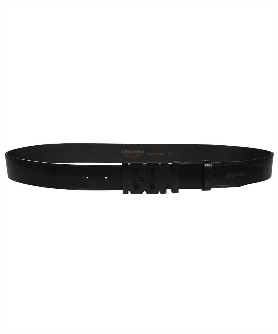 Icon leather belt