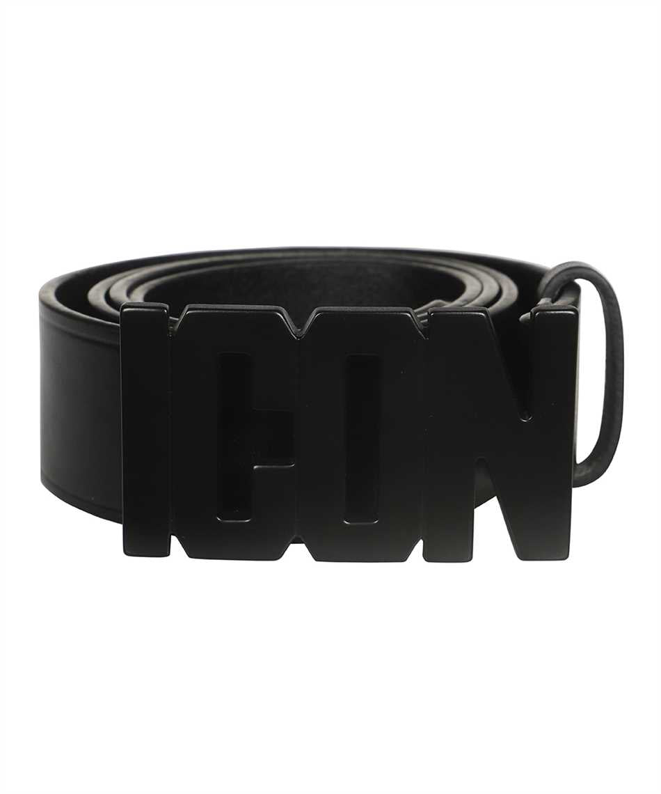 Icon leather belt