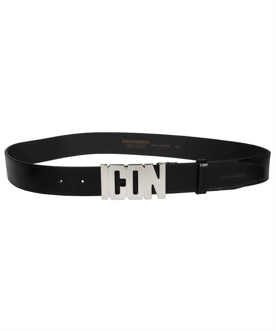 Icon leather belt