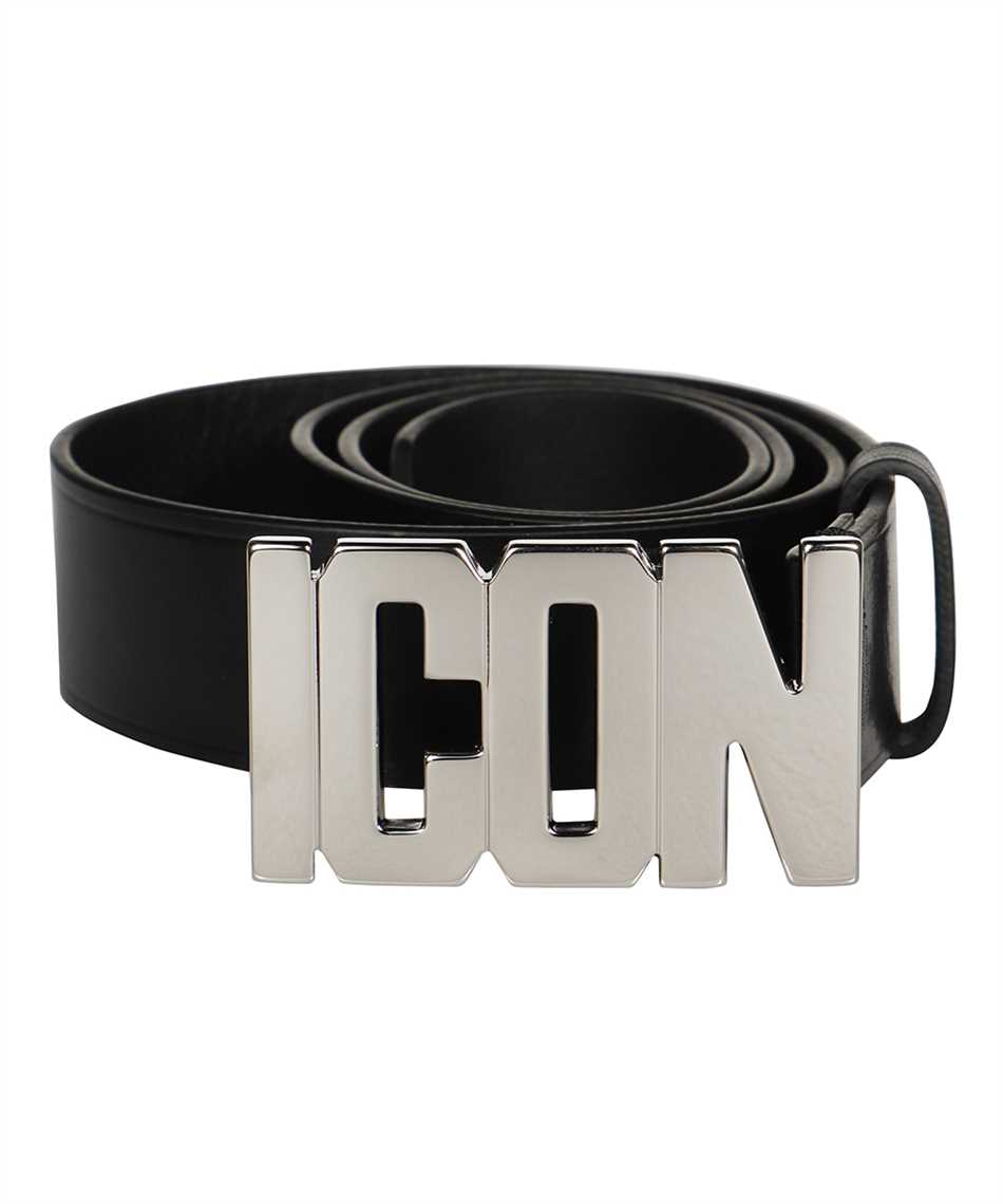 Icon leather belt