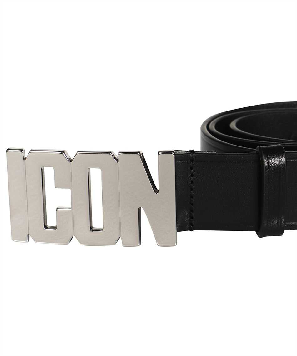 Icon leather belt