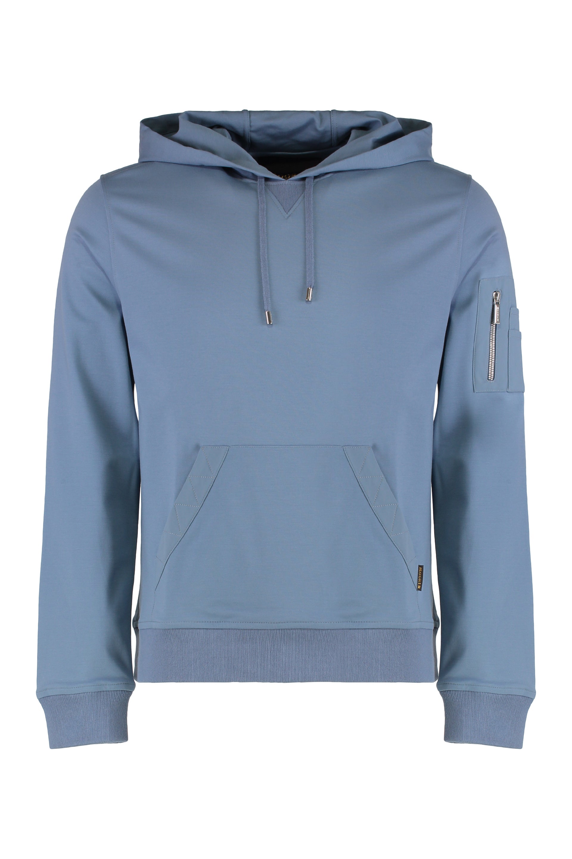 Hooded sweatshirt in virgin wool
