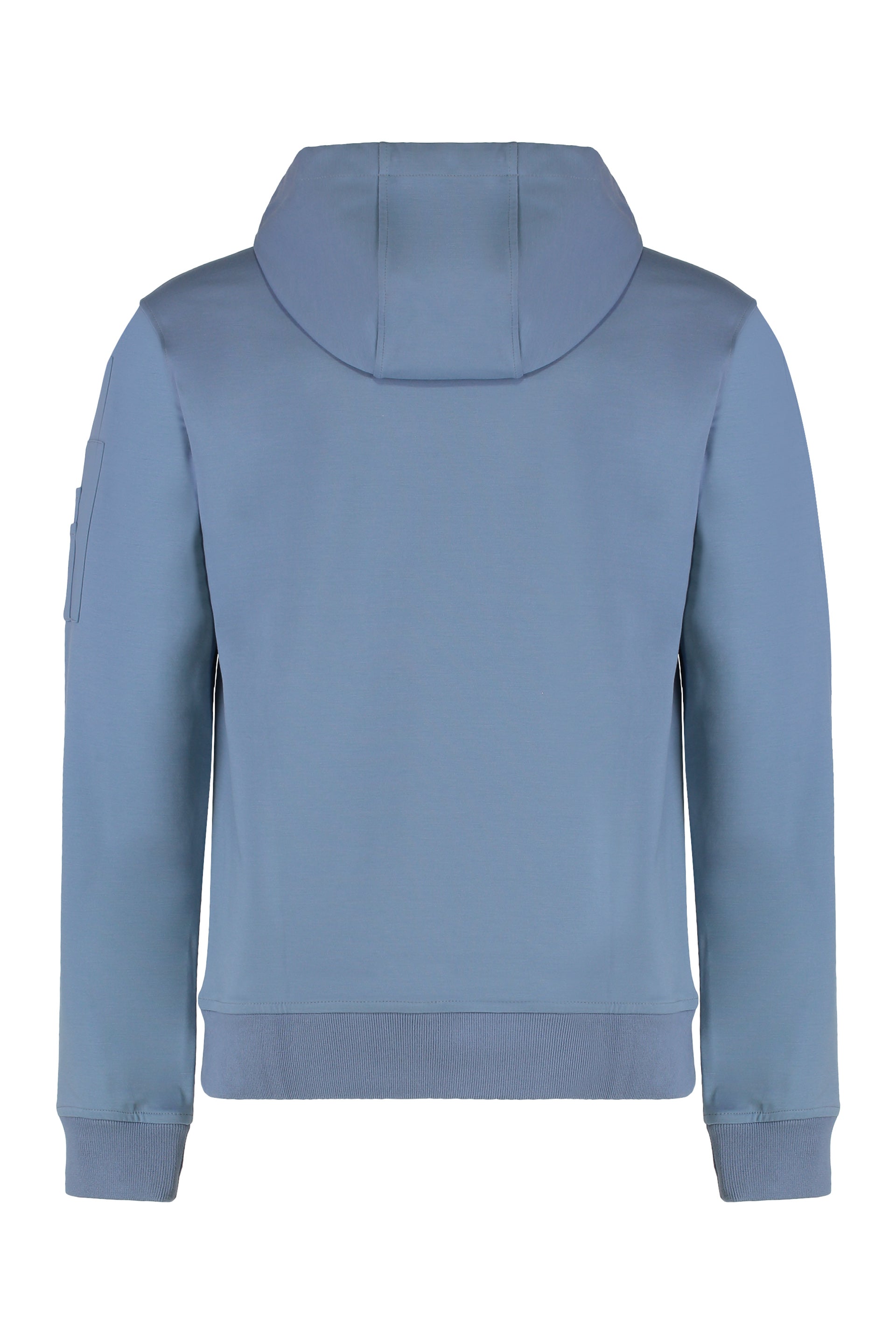 Hooded sweatshirt in virgin wool