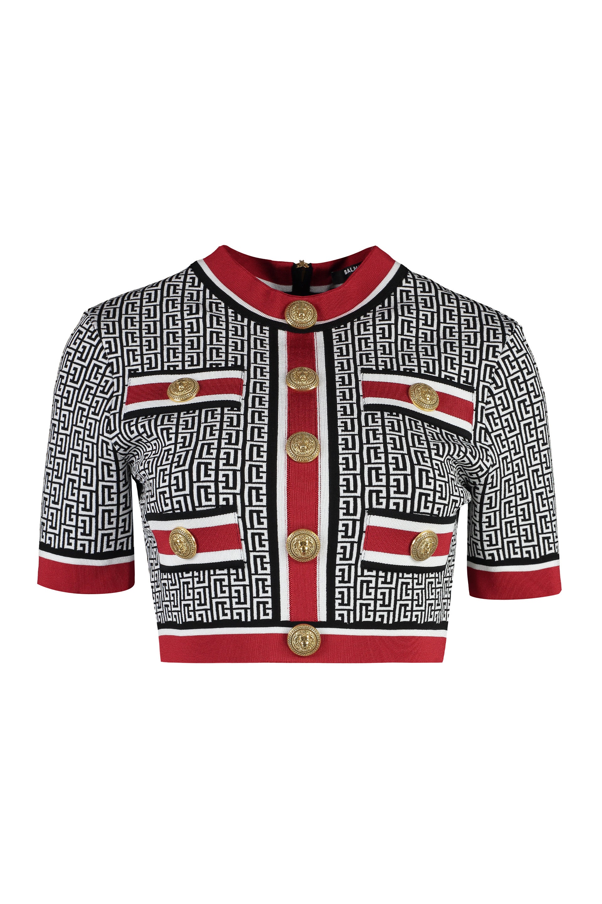 Jacquard crop top
