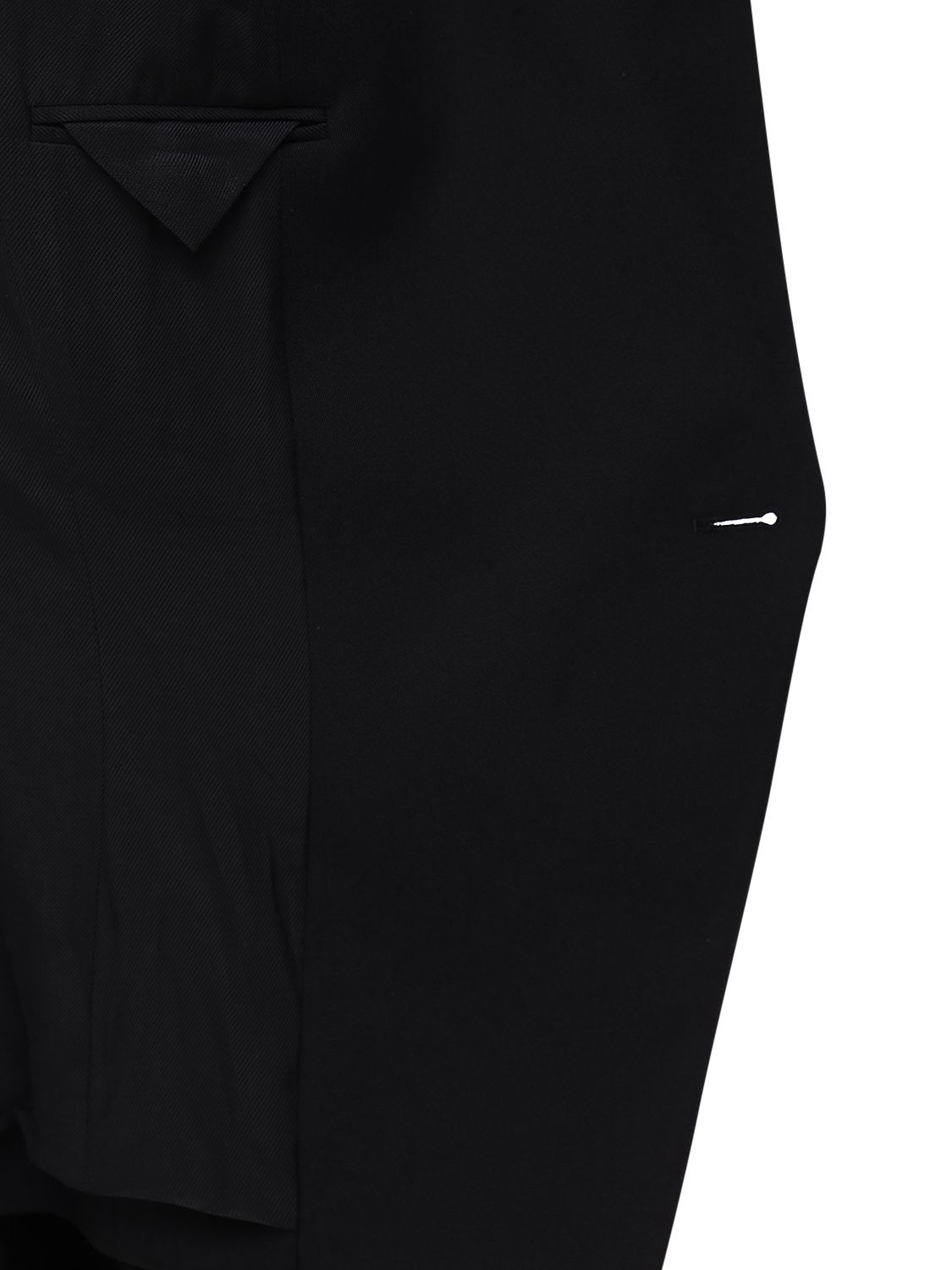 Elegant black blazer with gold buttons