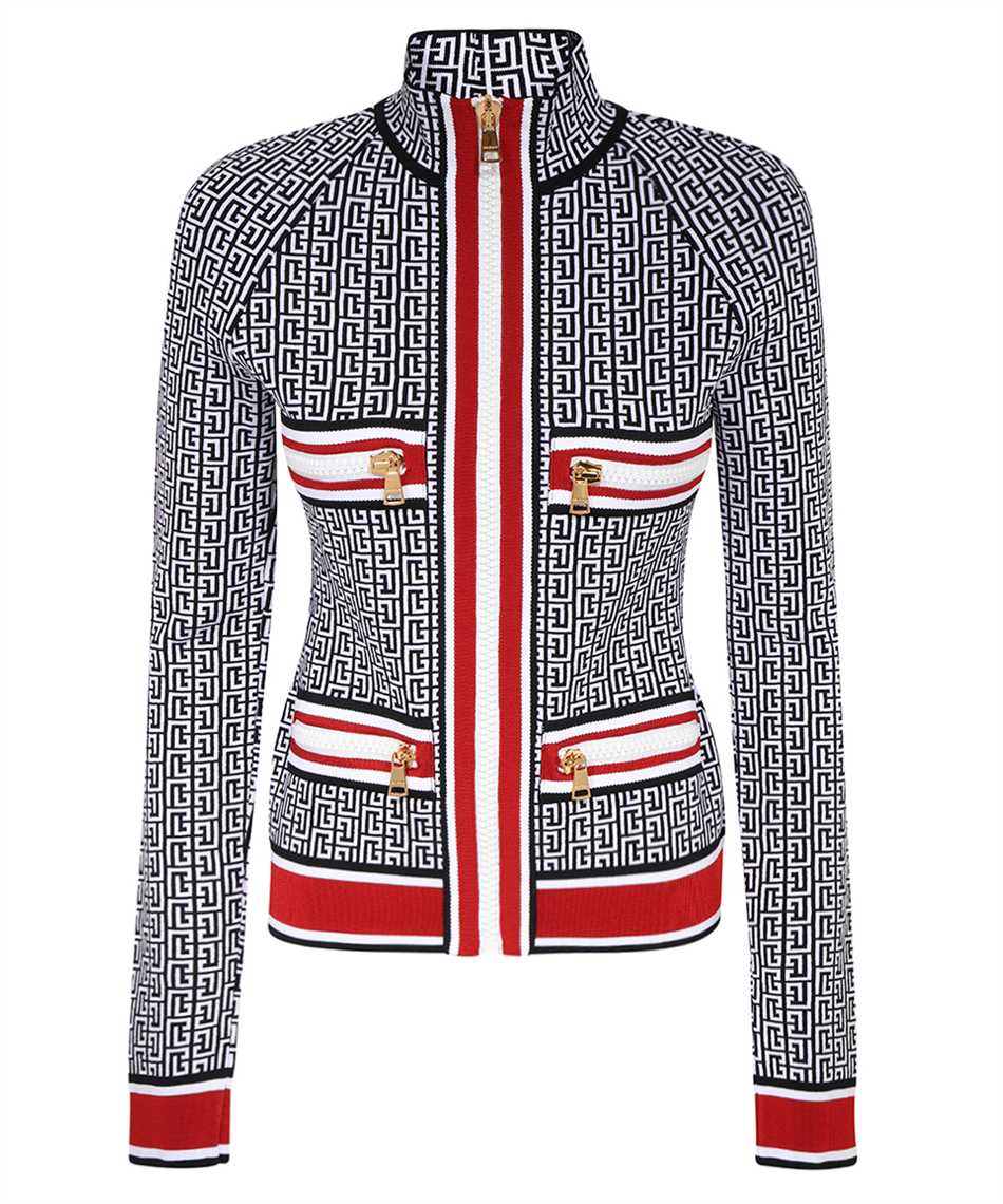 Jacquard knit jacket
