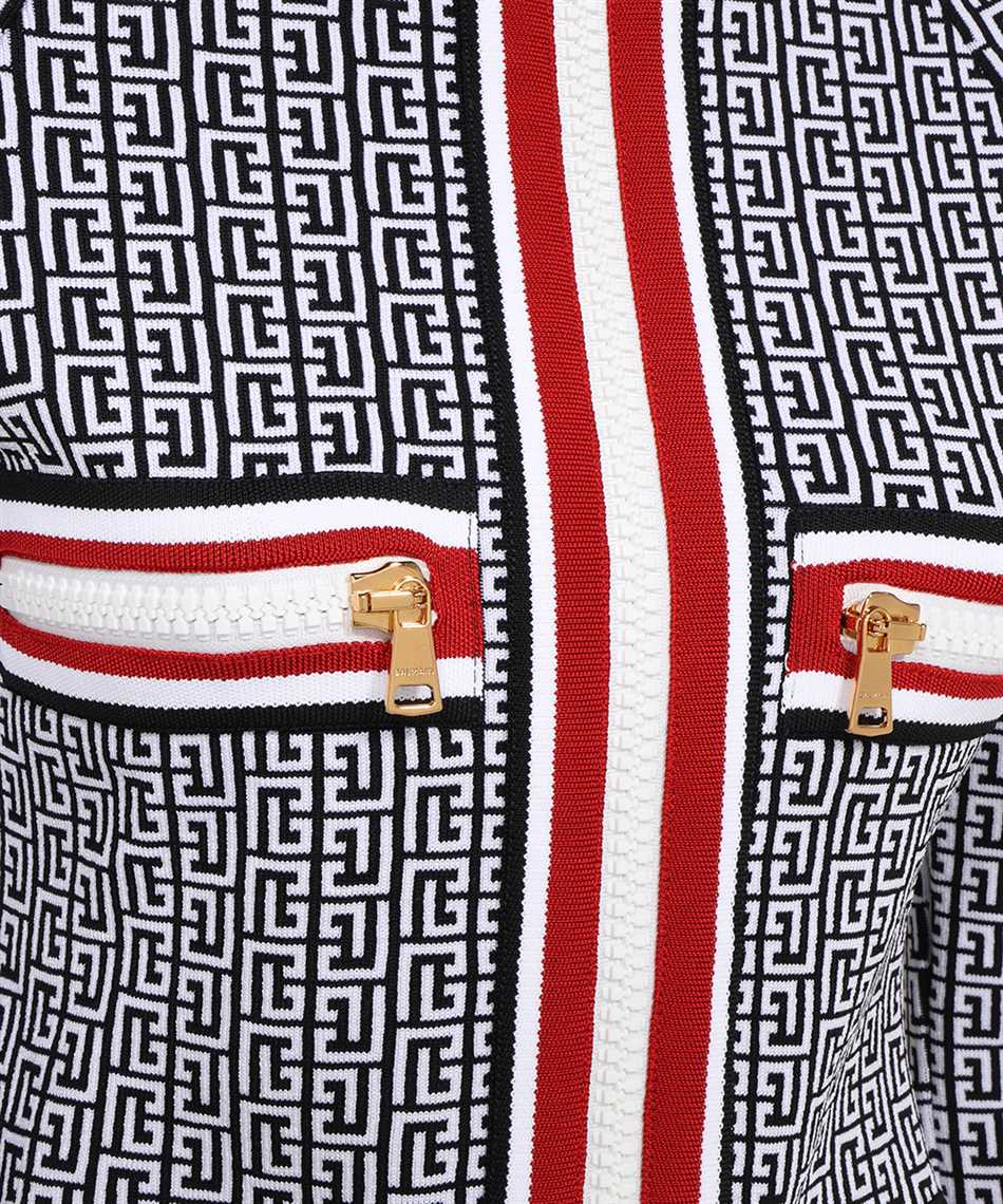 Jacquard knit jacket