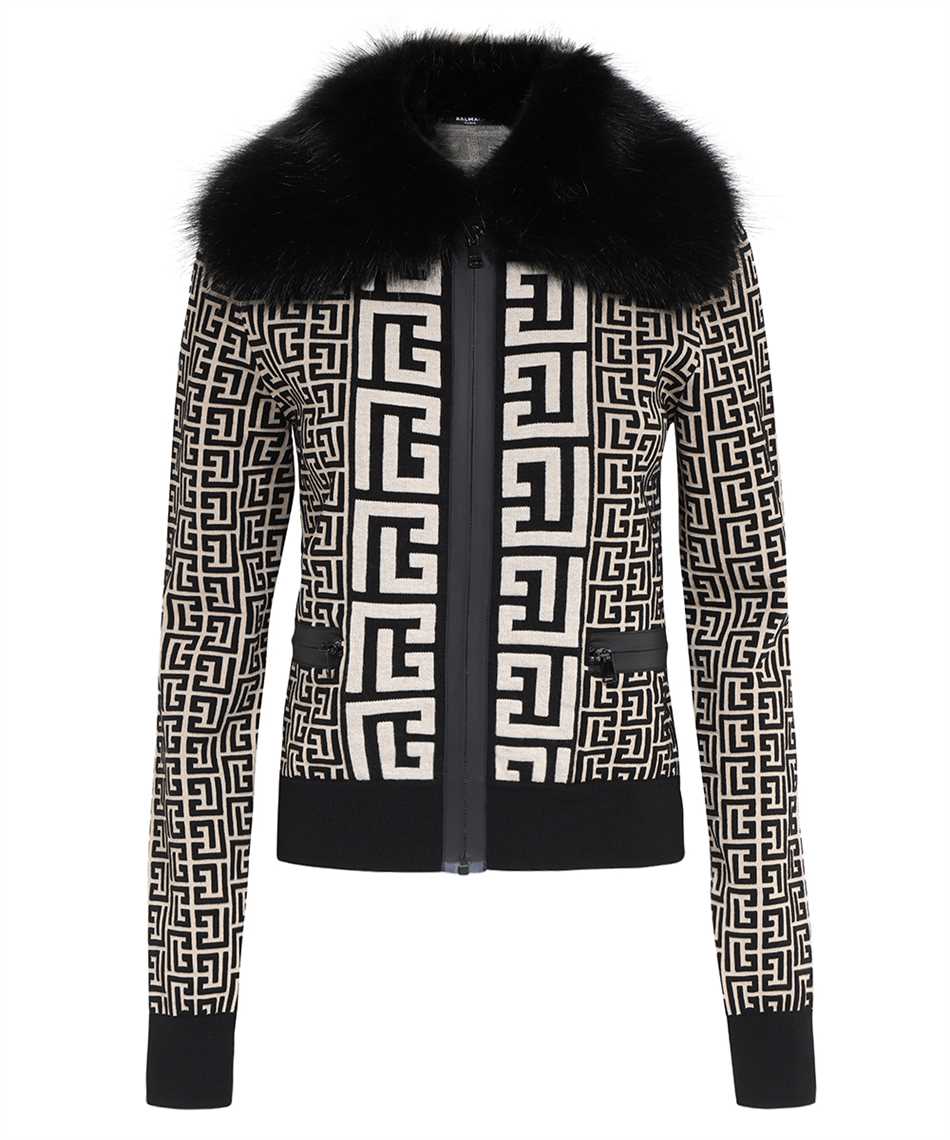 Jacquard knit jacket