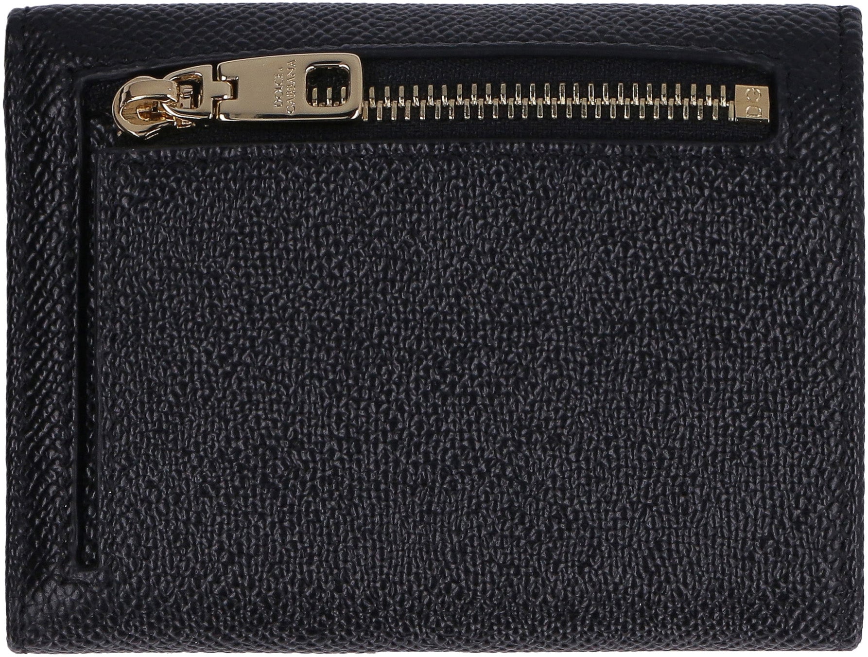 Dauphine-print leather wallet