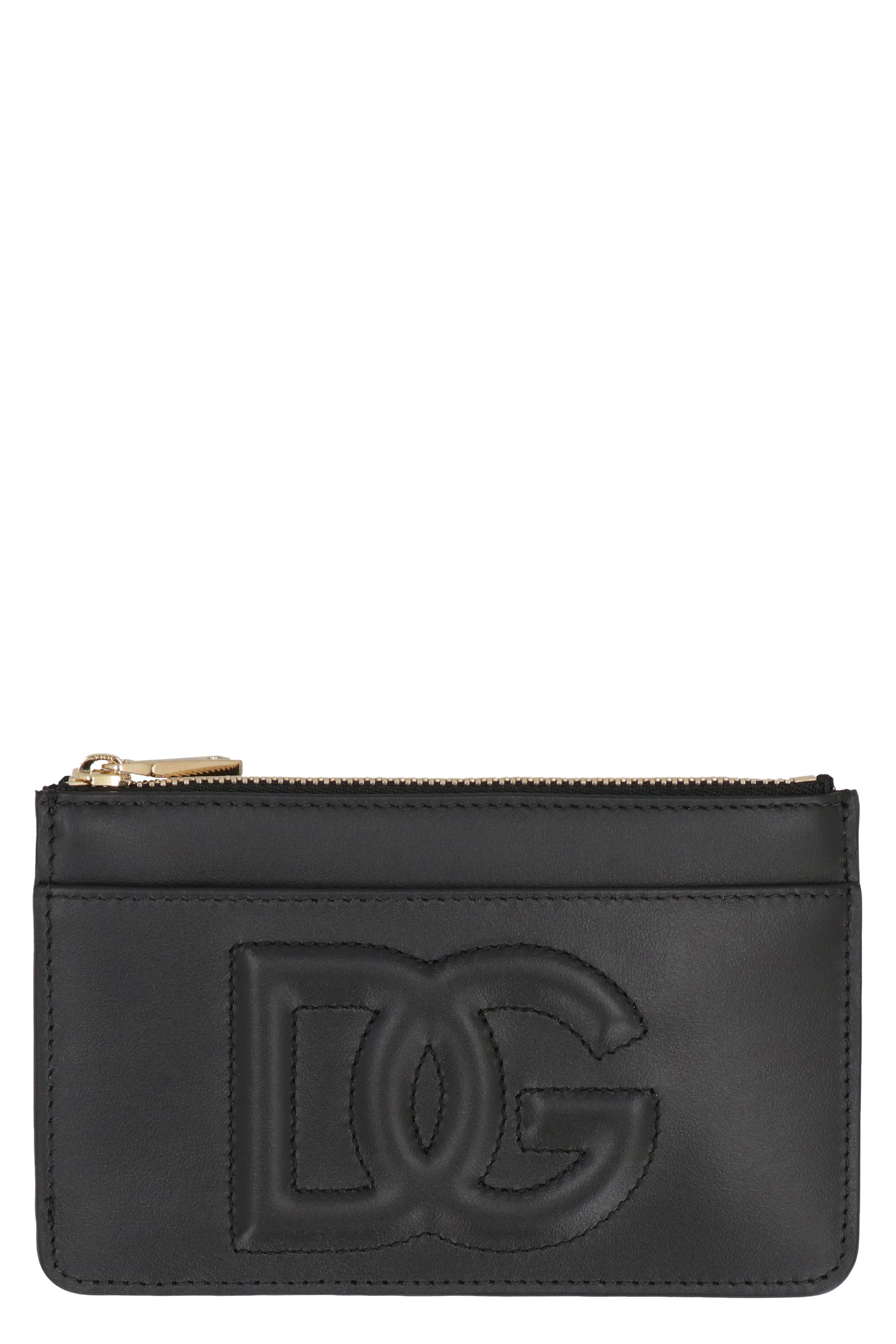 DG Logo leather card holder