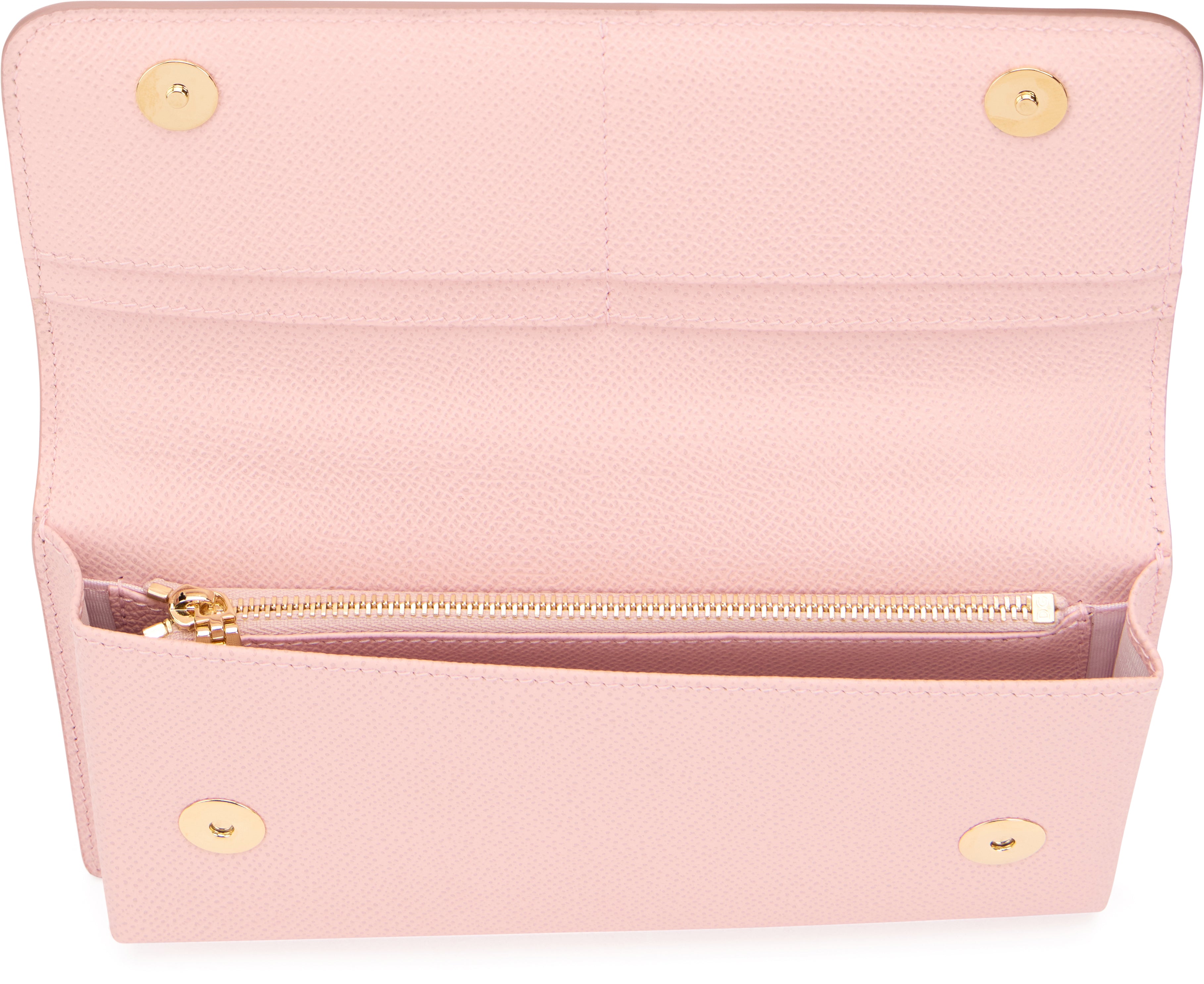 Mini bag in pink calf leather dauphine print