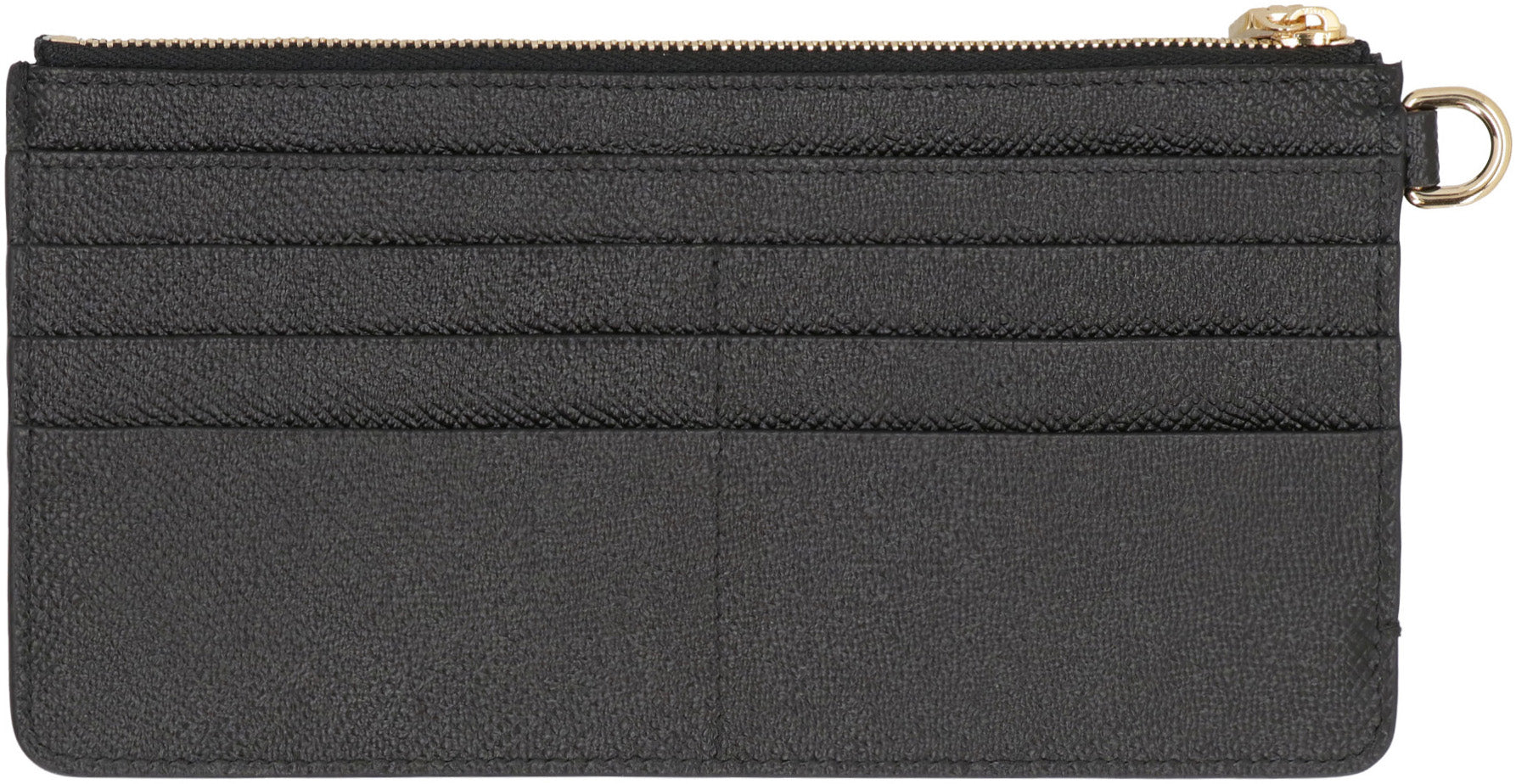 Dauphine-print leather wallet