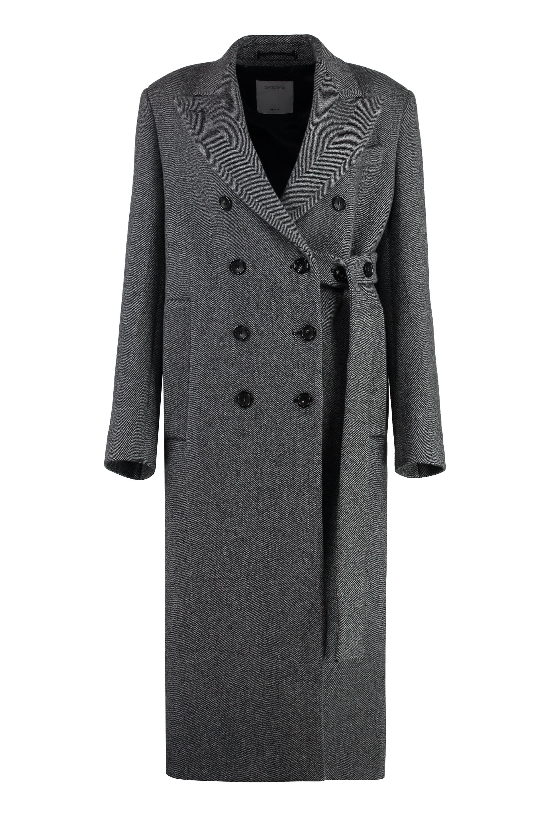 Billy double-breasted wool coat