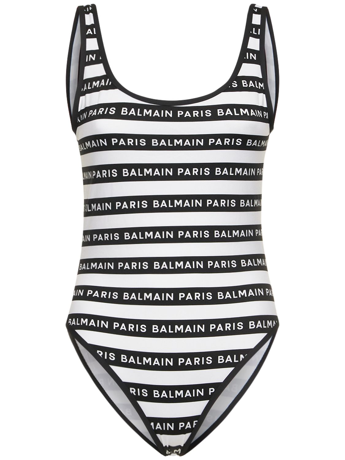 One-piece swimsuit with logo