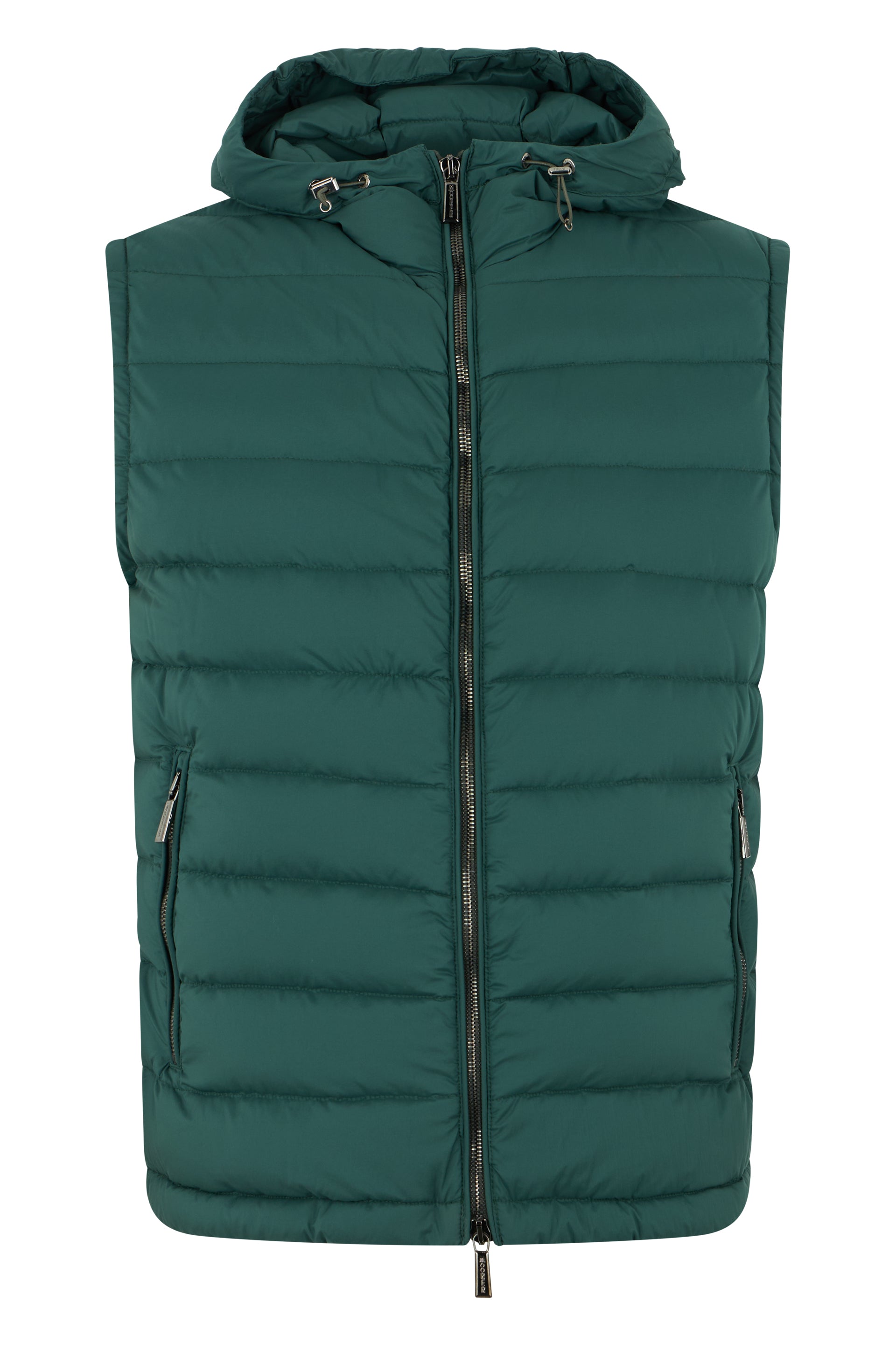 Dark Green Winter Gilet with Hood