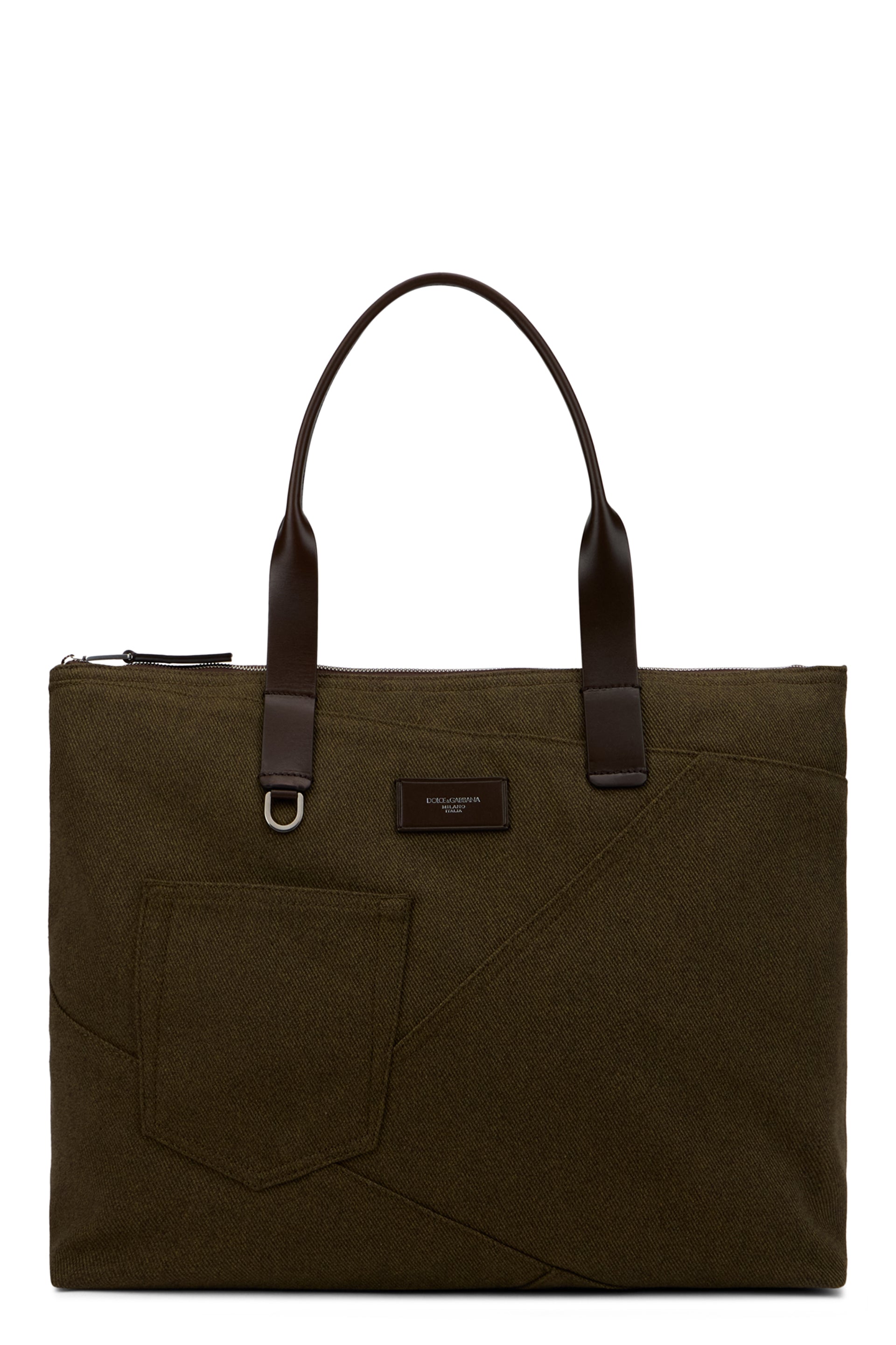 Adamo shopping bag with patchwork