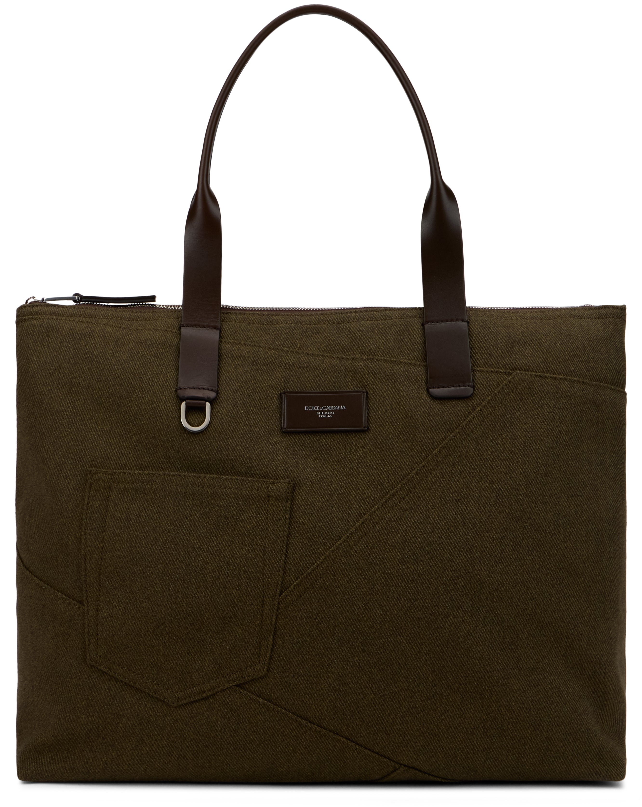 Adamo shopping bag with patchwork