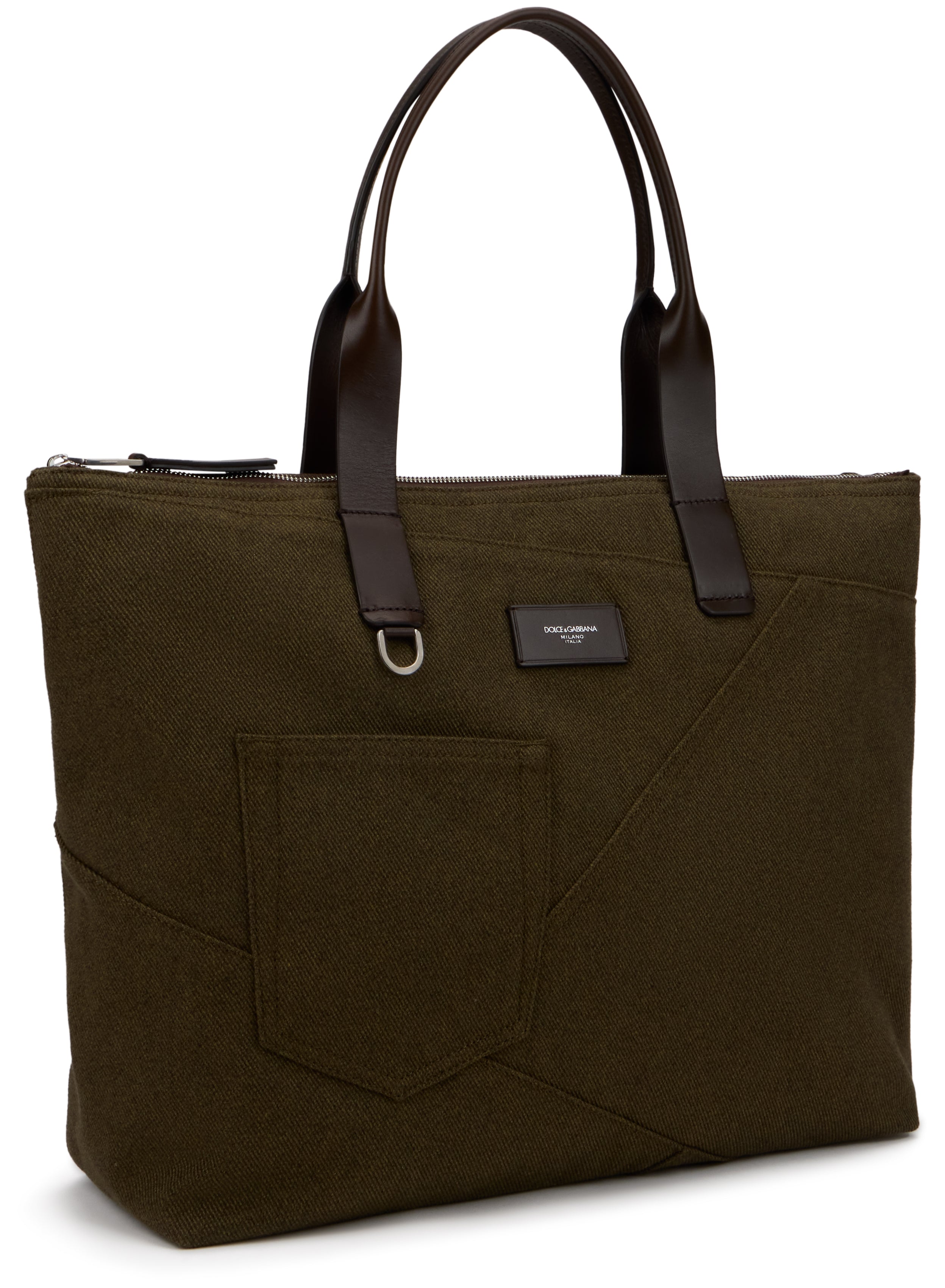 Adamo shopping bag with patchwork