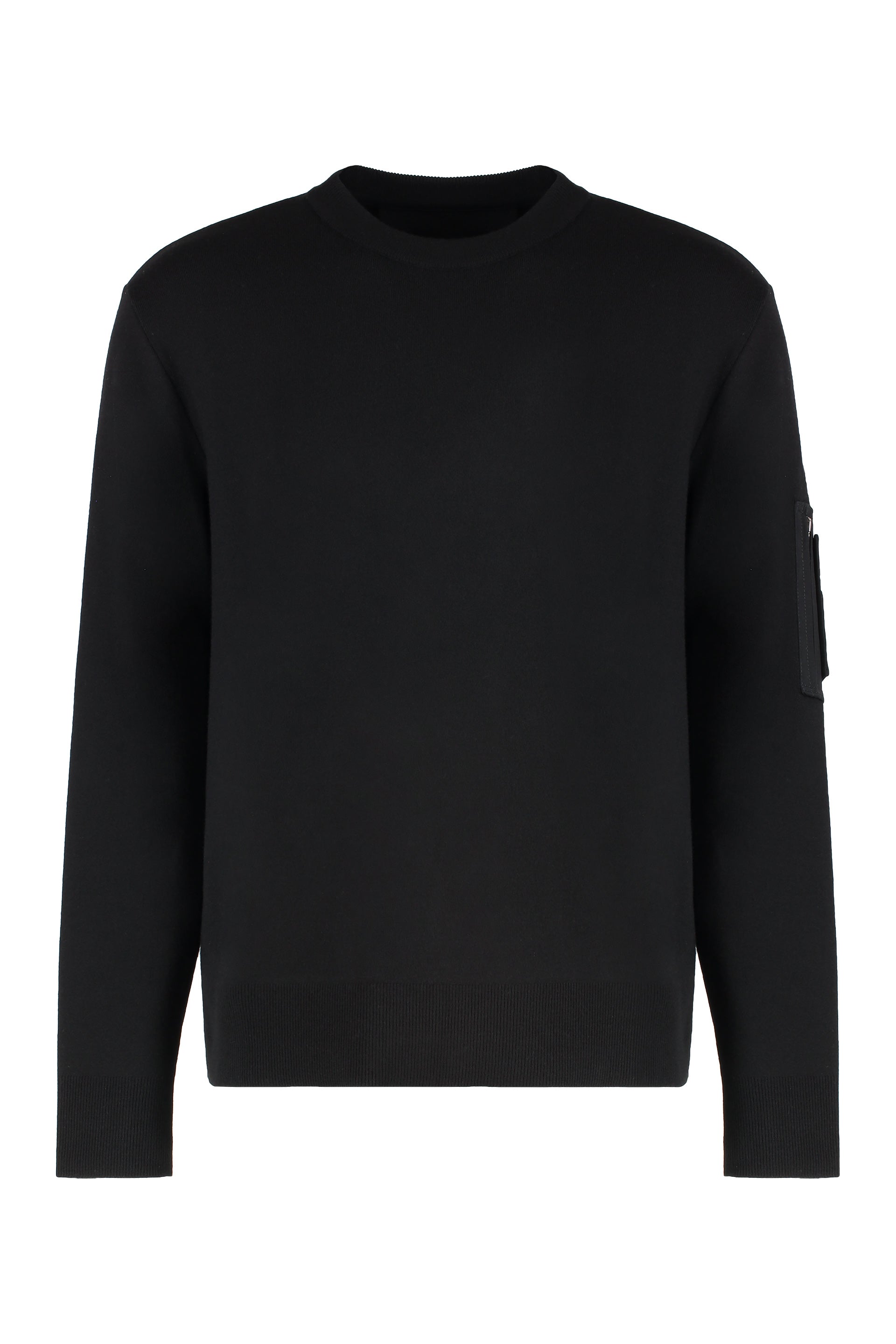 Crew-neck wool sweater
