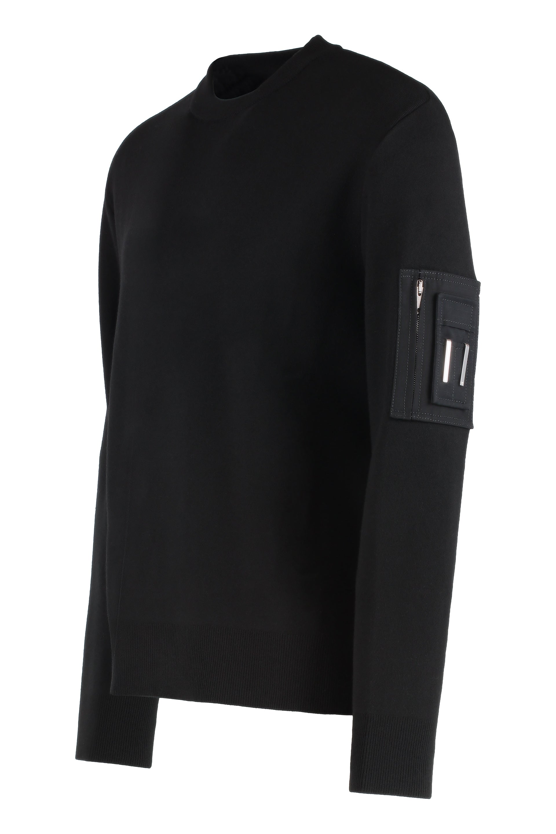 Crew-neck wool sweater