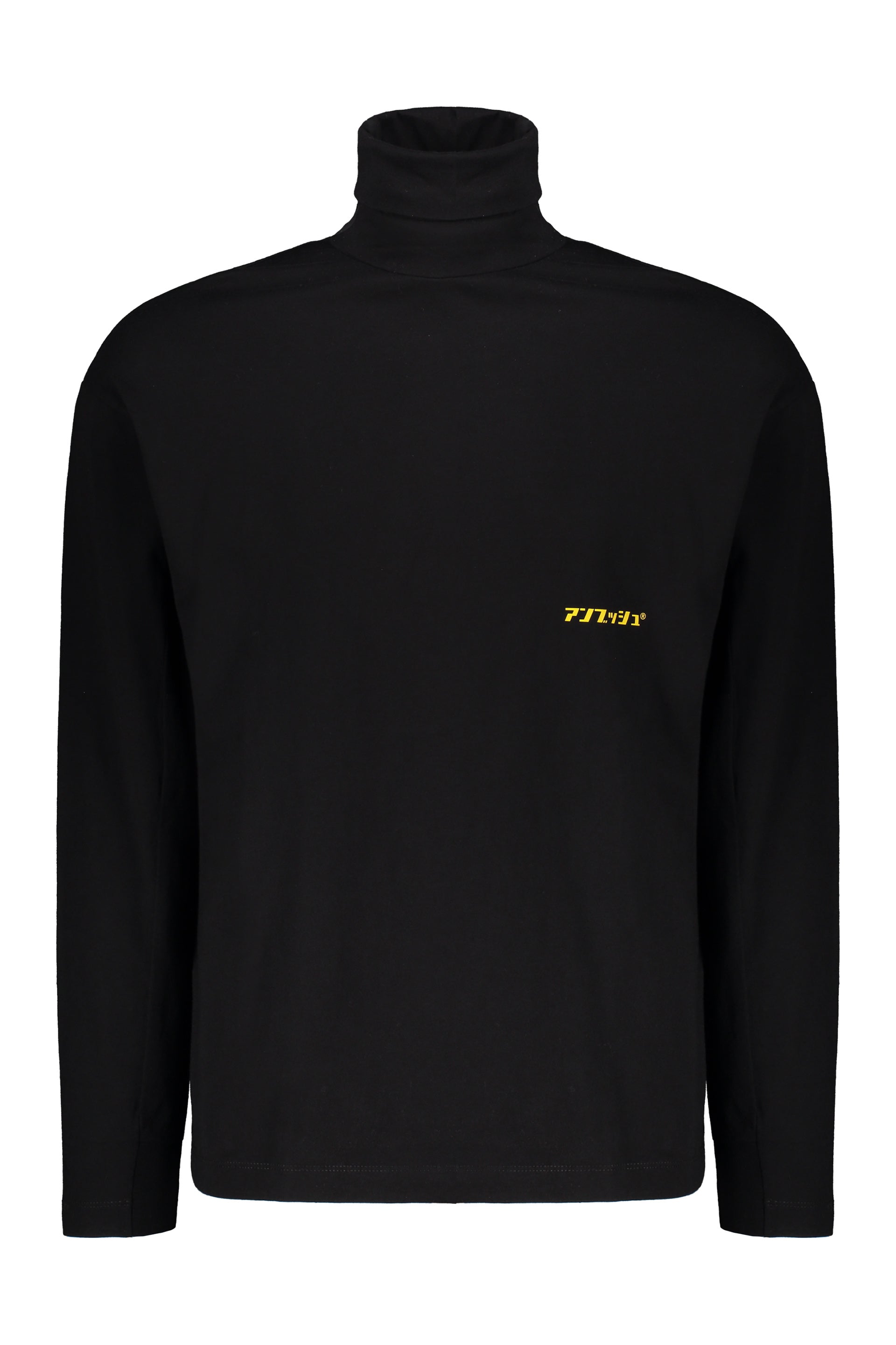 Long sleeve cotton turtleneck