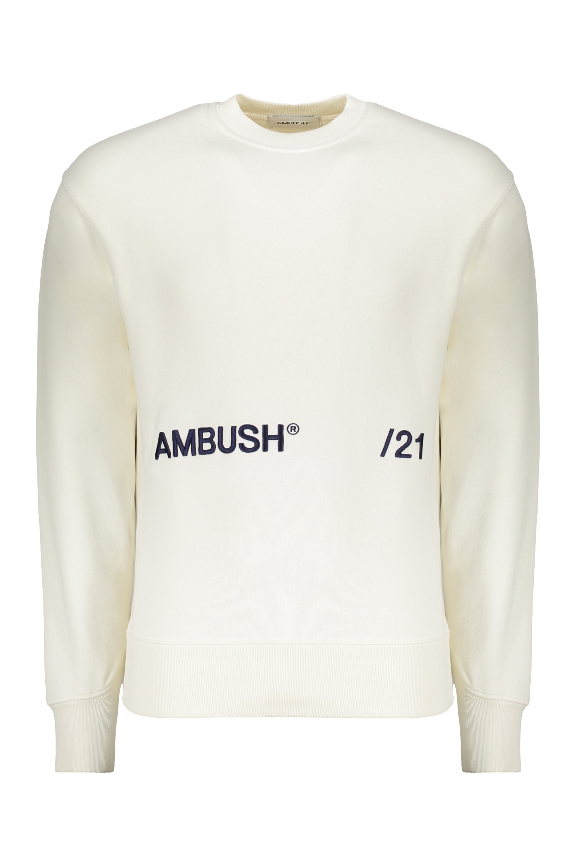 Logo embroidered cotton sweatshirt