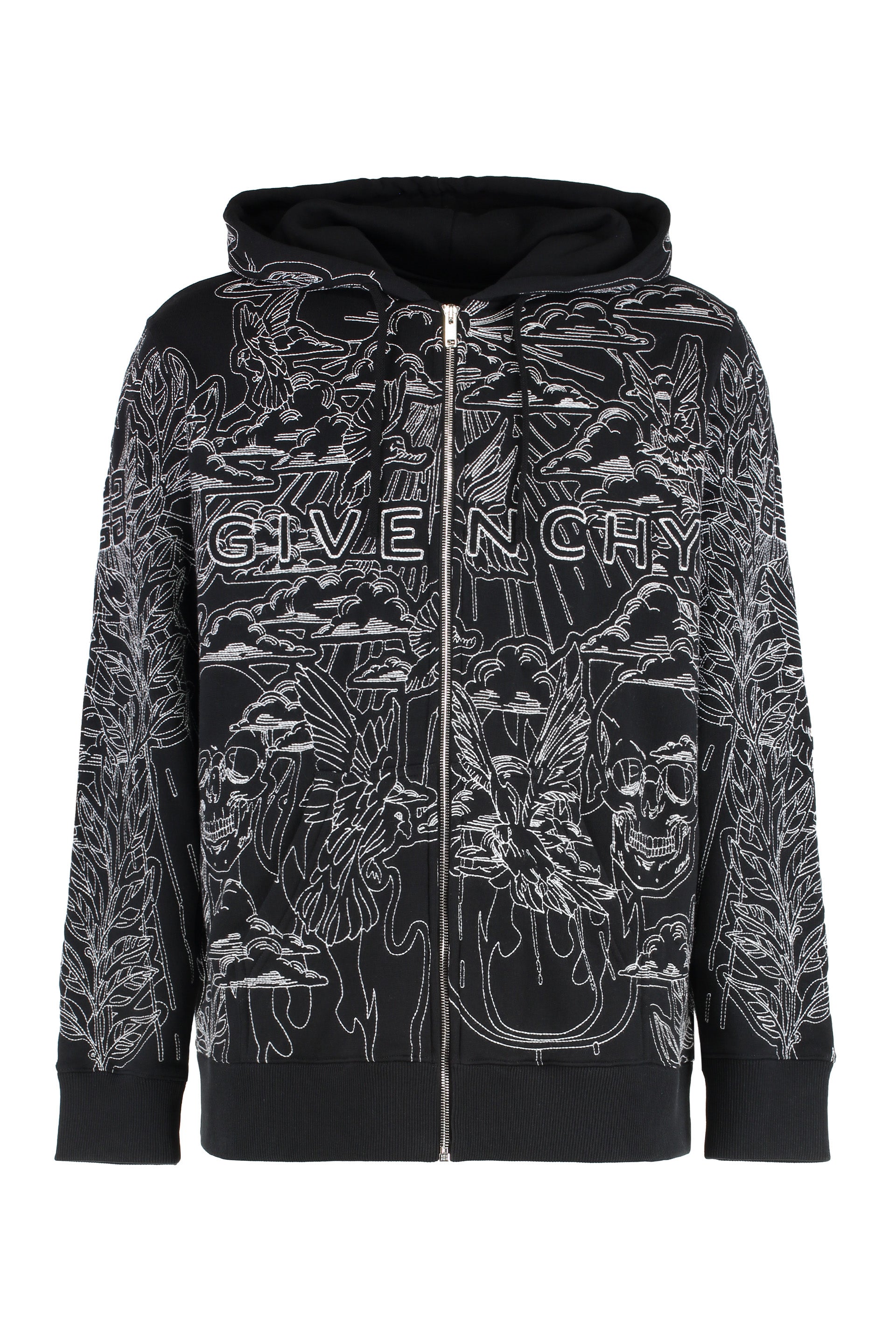 Cotton full zip hoodie