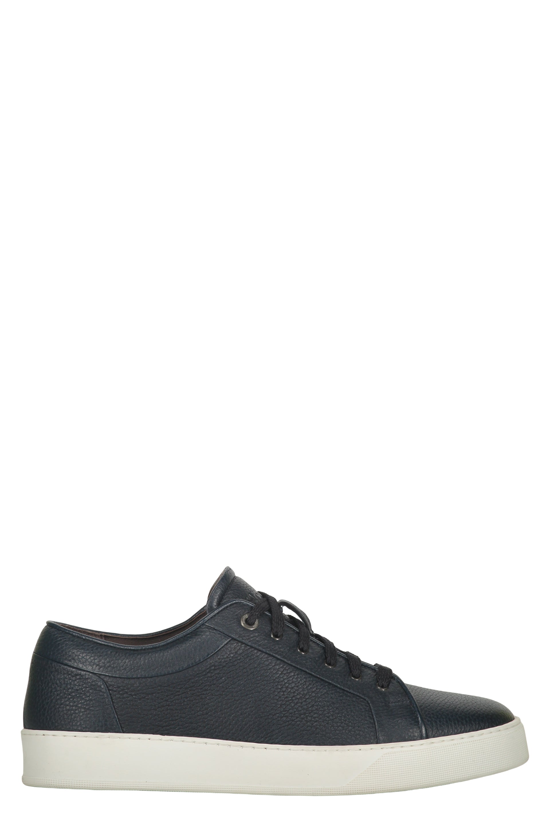 Leather low-top sneakers