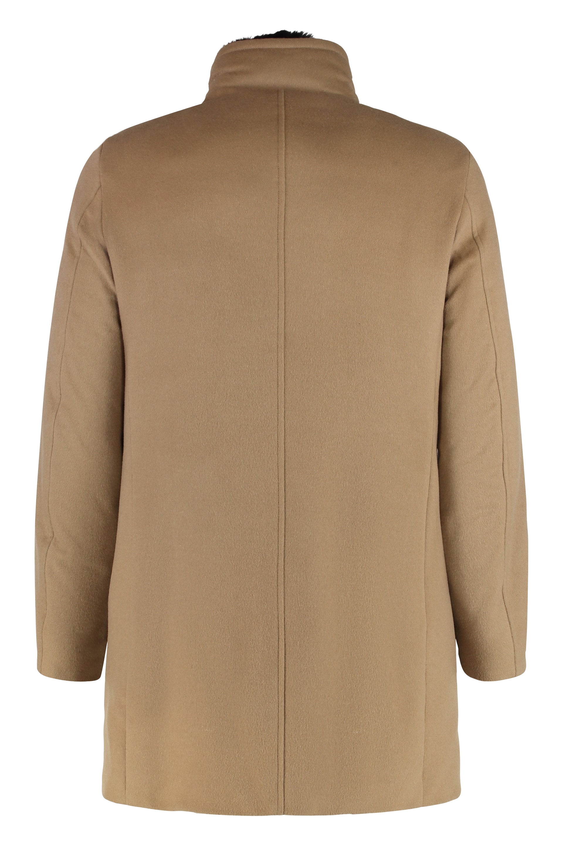Bond padded wool-blend coat