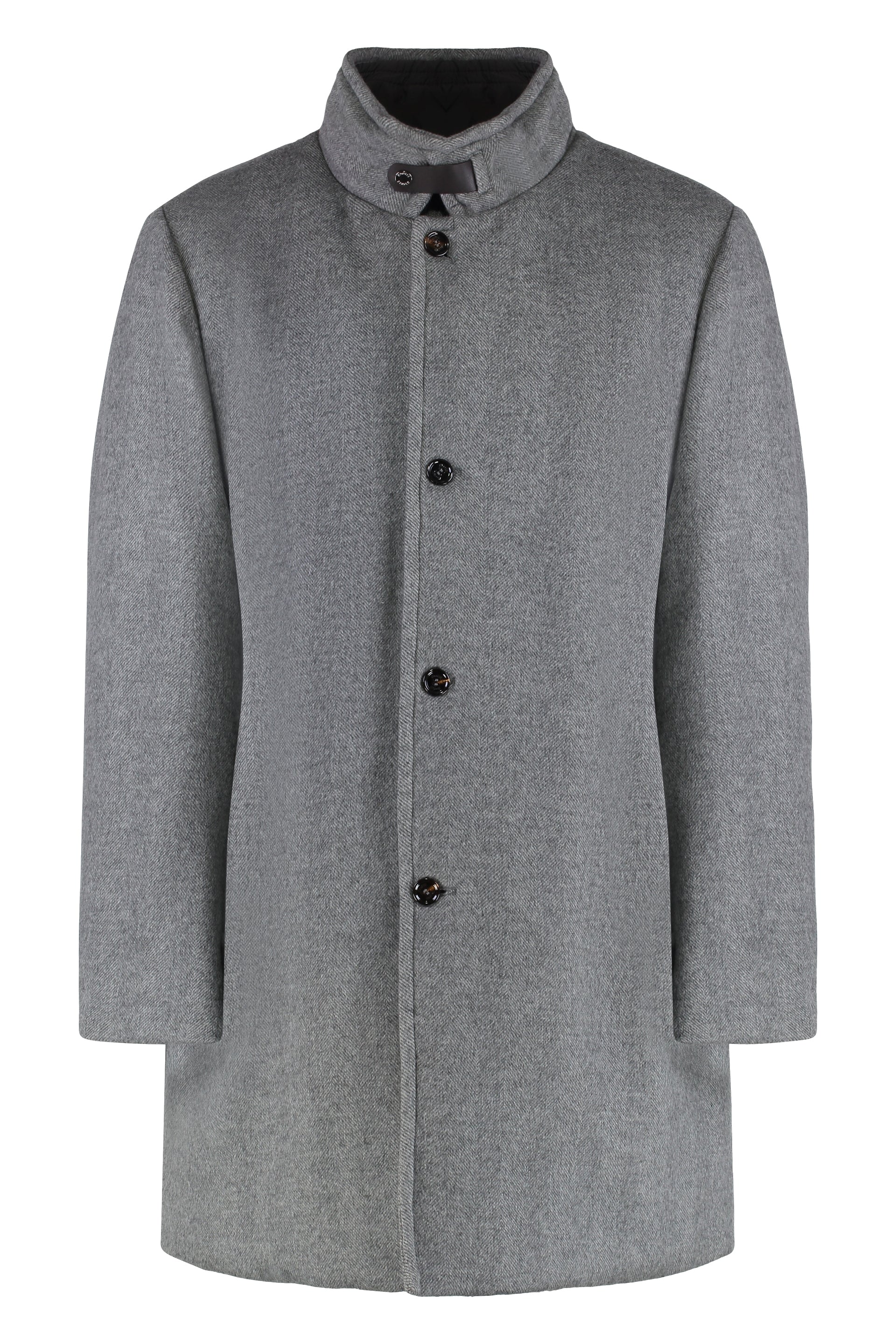 Bond padded wool-blend coat