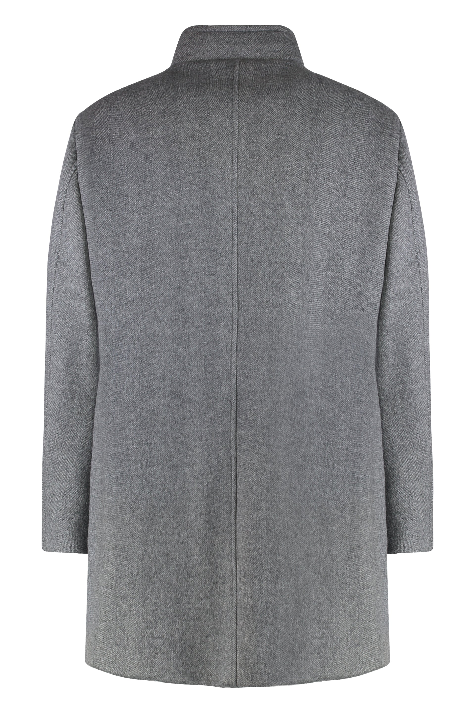 Bond padded wool-blend coat