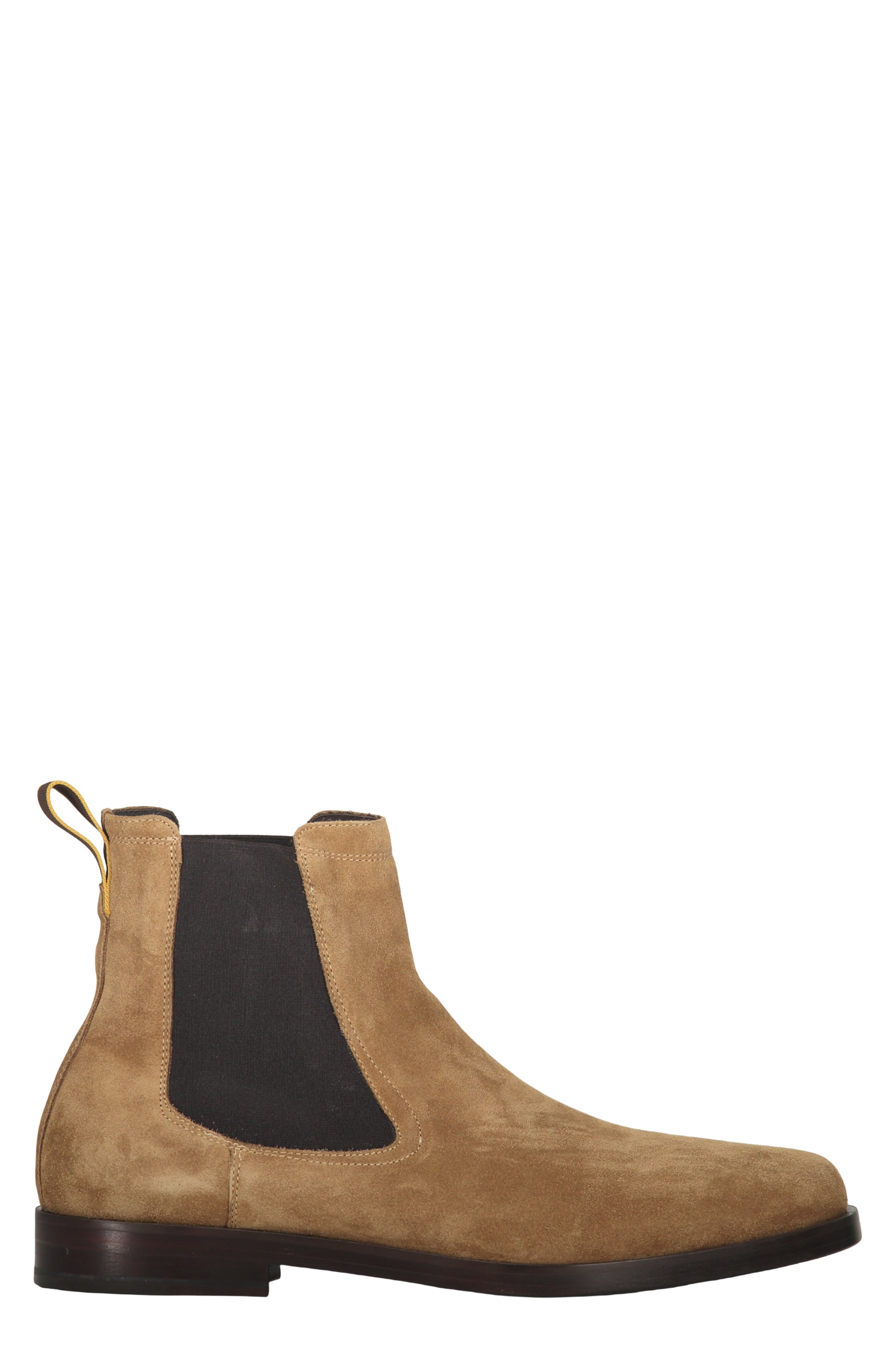 Beige Suede Chelsea Boots