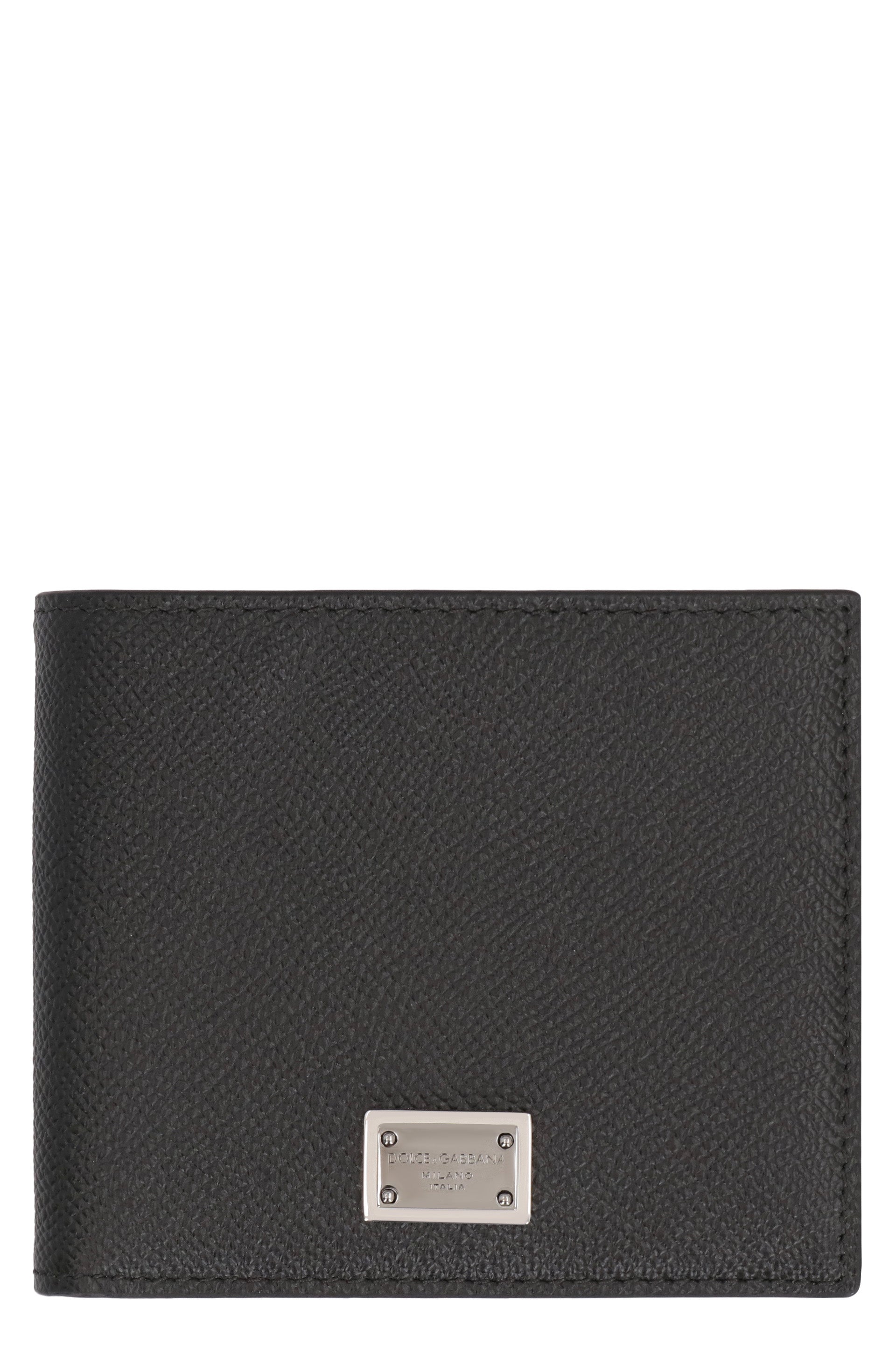 Leather flap-over wallet