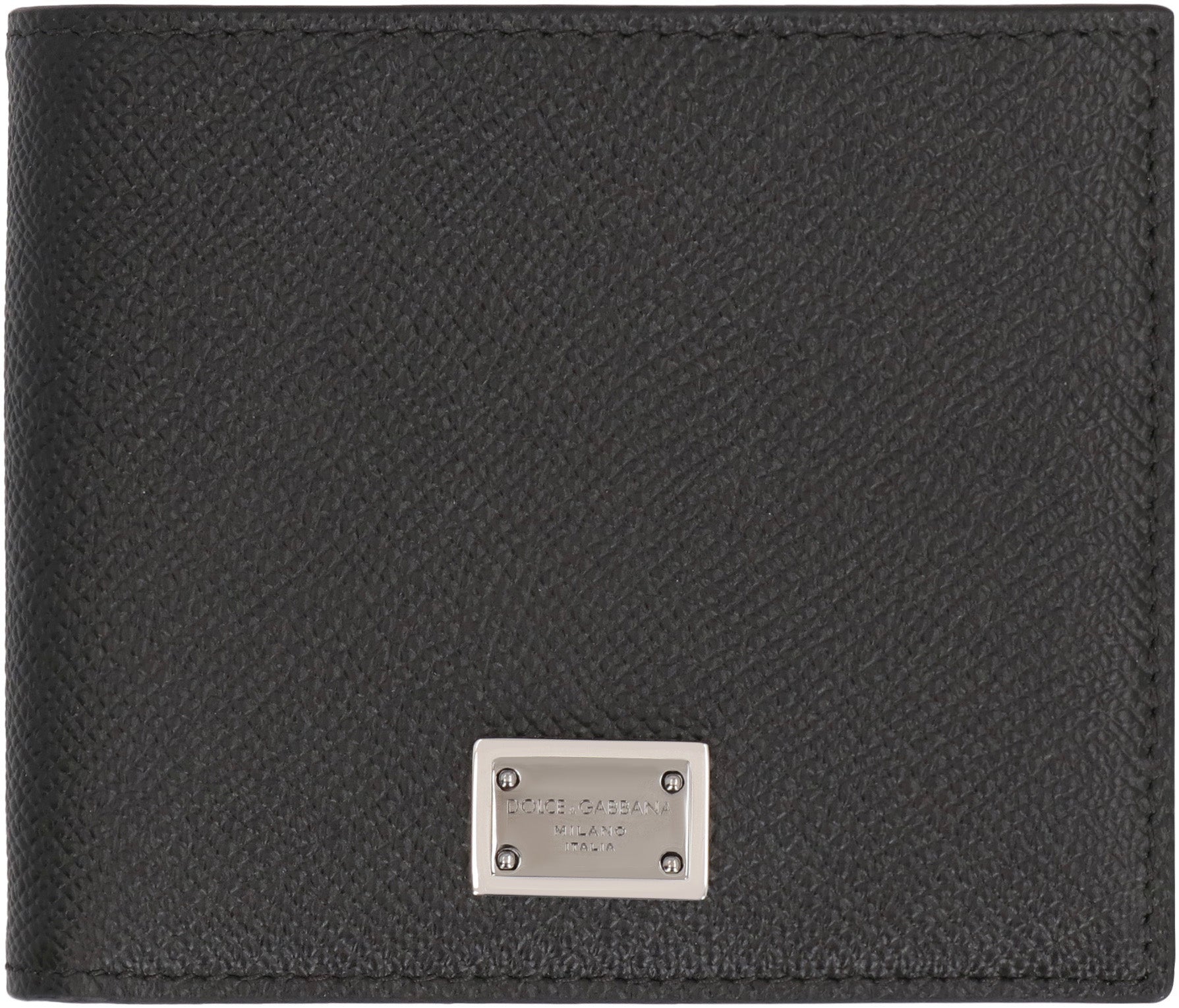 Leather flap-over wallet