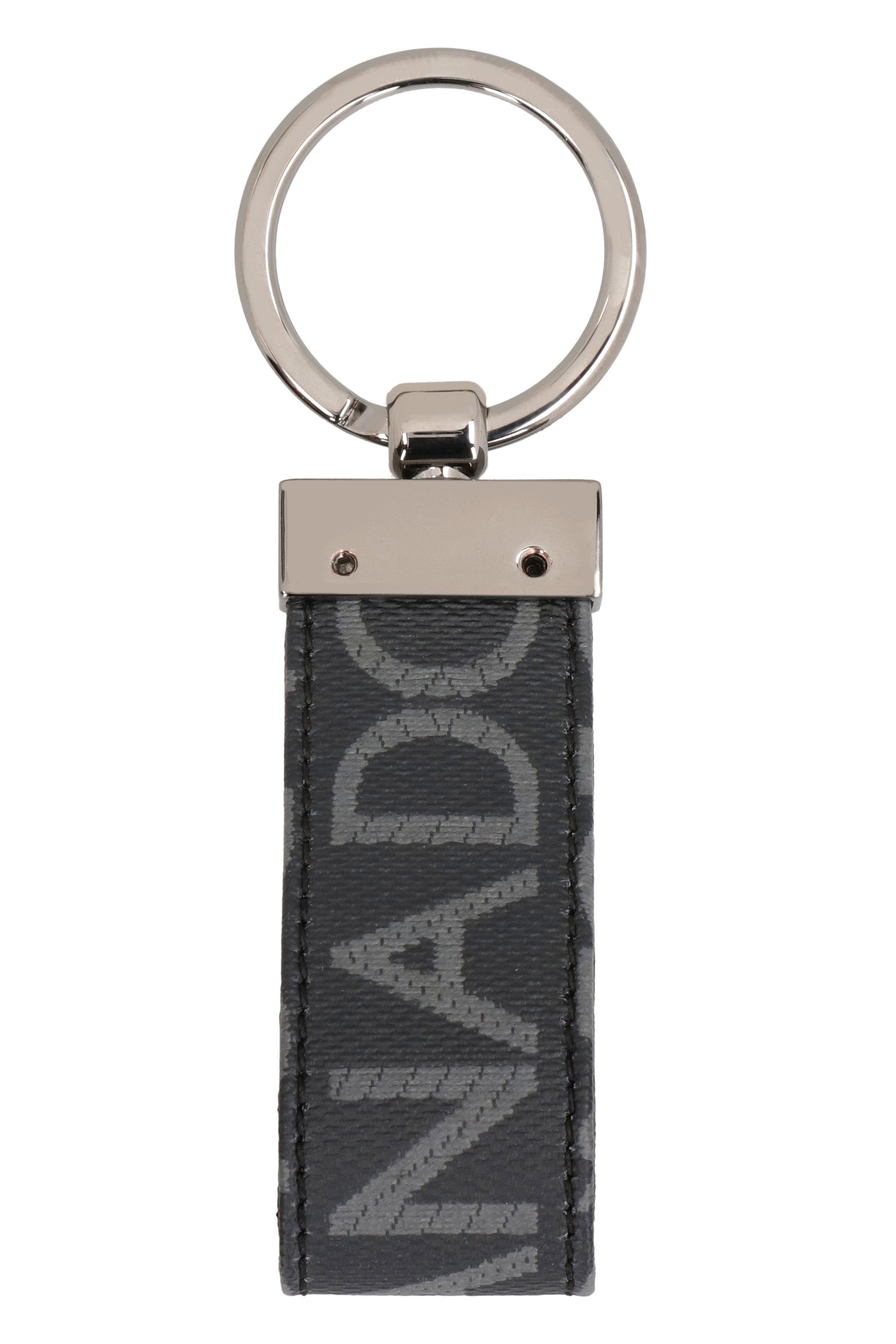 Fabric key ring with logo