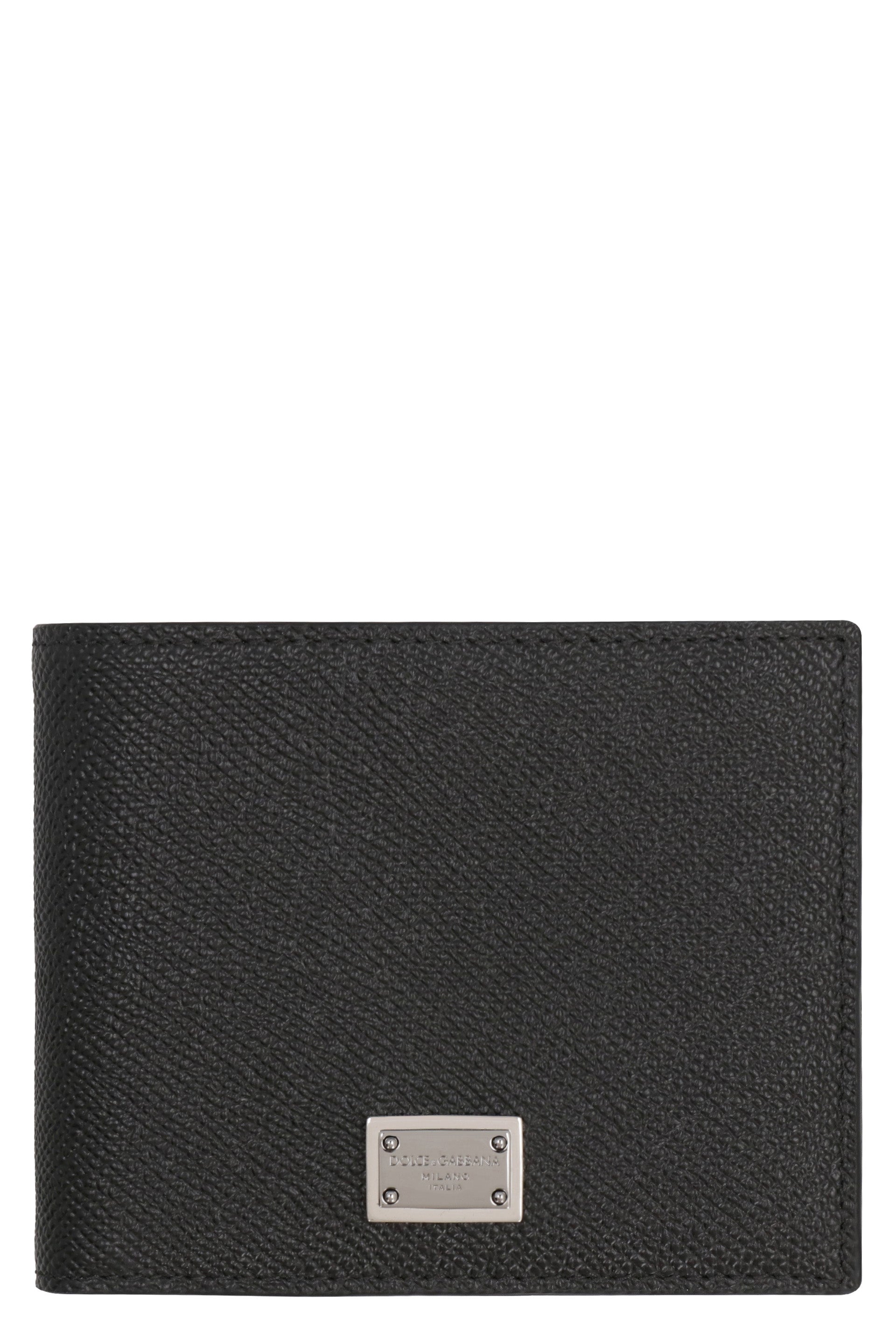 Leather flap-over wallet